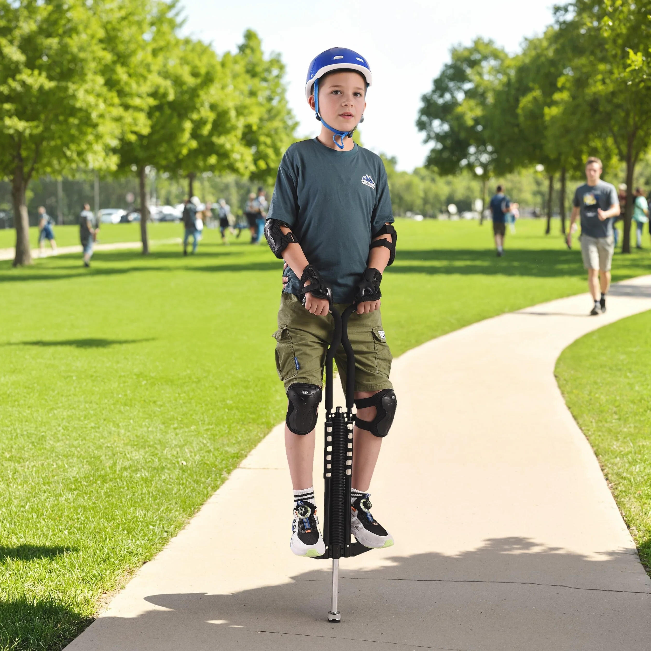 Relaxdays Pogo Stick Infantil Saltador Acolchado Antideslizante 103x29x6 cm