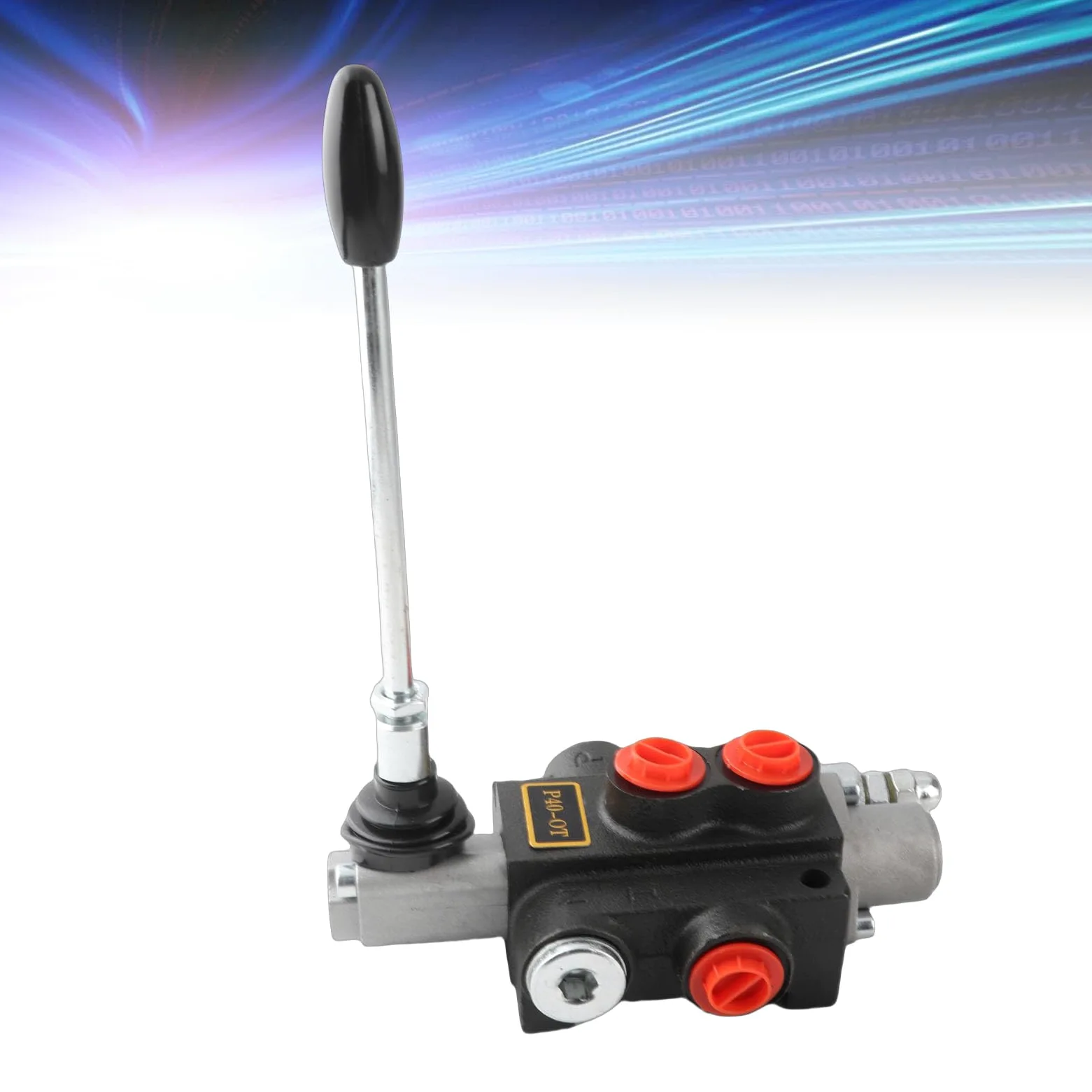 Alomejor Válvula de Control Hidráulica de Doble Acción Kit Flexible Duradero para Maquinaria y Equipos de Construcción Hierro Fundido