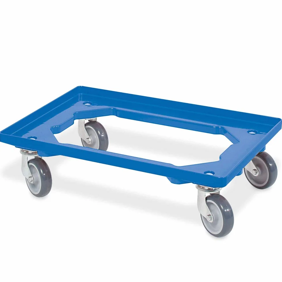 Juego de 5 rodillos para recipientes de 600 x 400 mm, 1 rodillo en azul, amarillo, verde, naranja y blanco