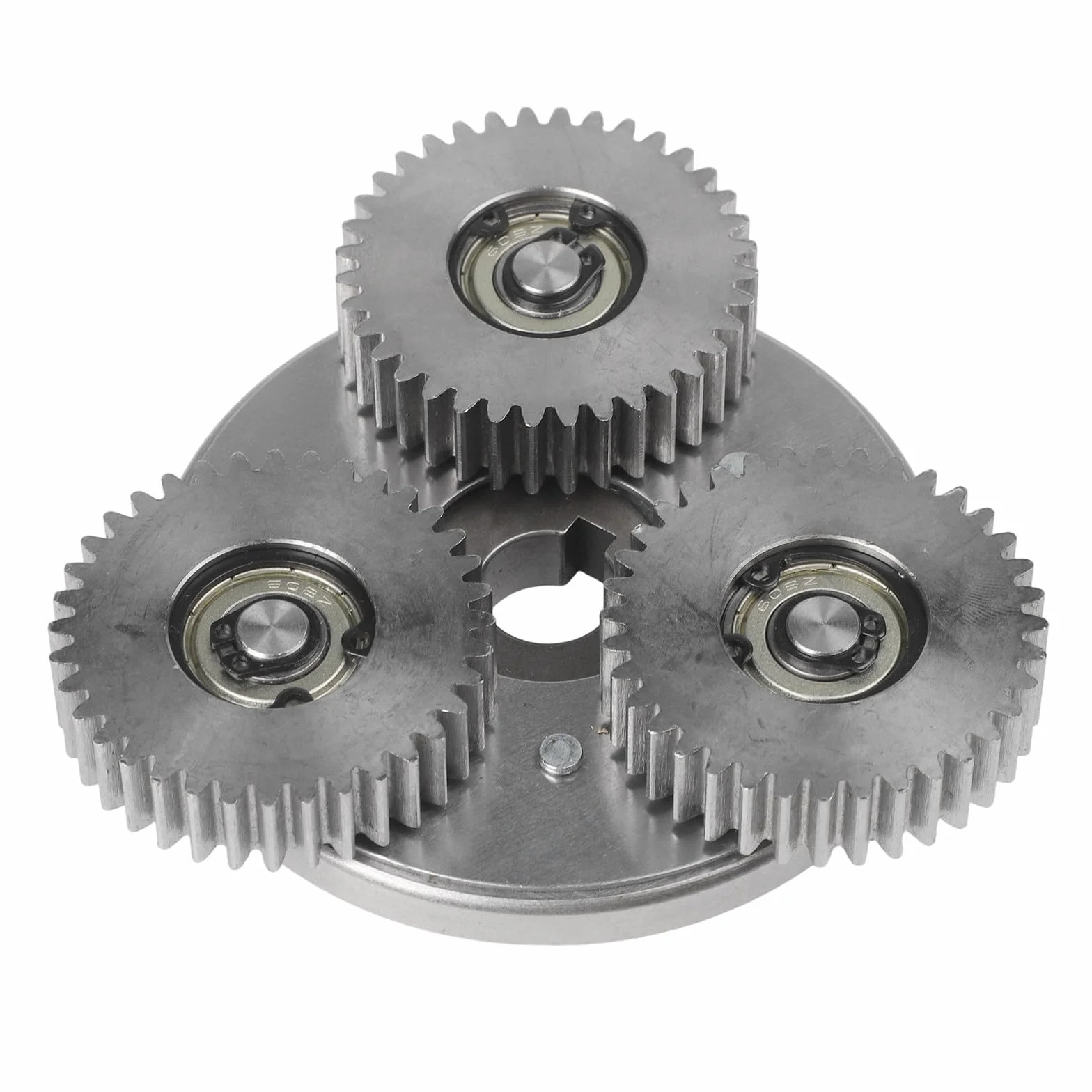 Juego de engranajes planetarios 36T para motor Bafang 500W-750W, acero, 47.5mm, 88mm giro derecha, 12mm plateado