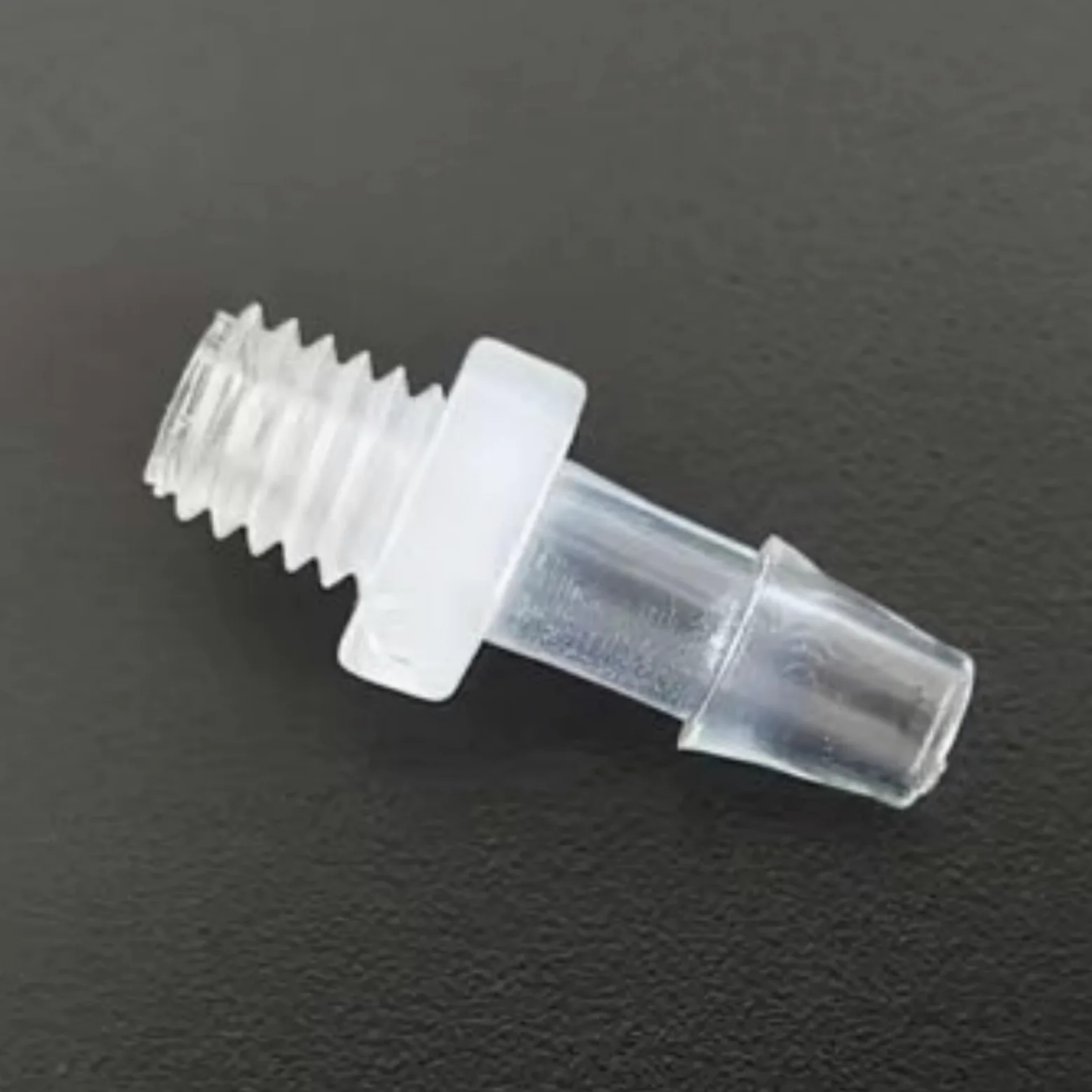 Accesorios de manguera de plástico – Adaptador de rosca macho 10-32UNF para laboratorio y maquinaria de alimentos – 50 piezas reutilizables (2,4 mm 3/32 pulgadas)