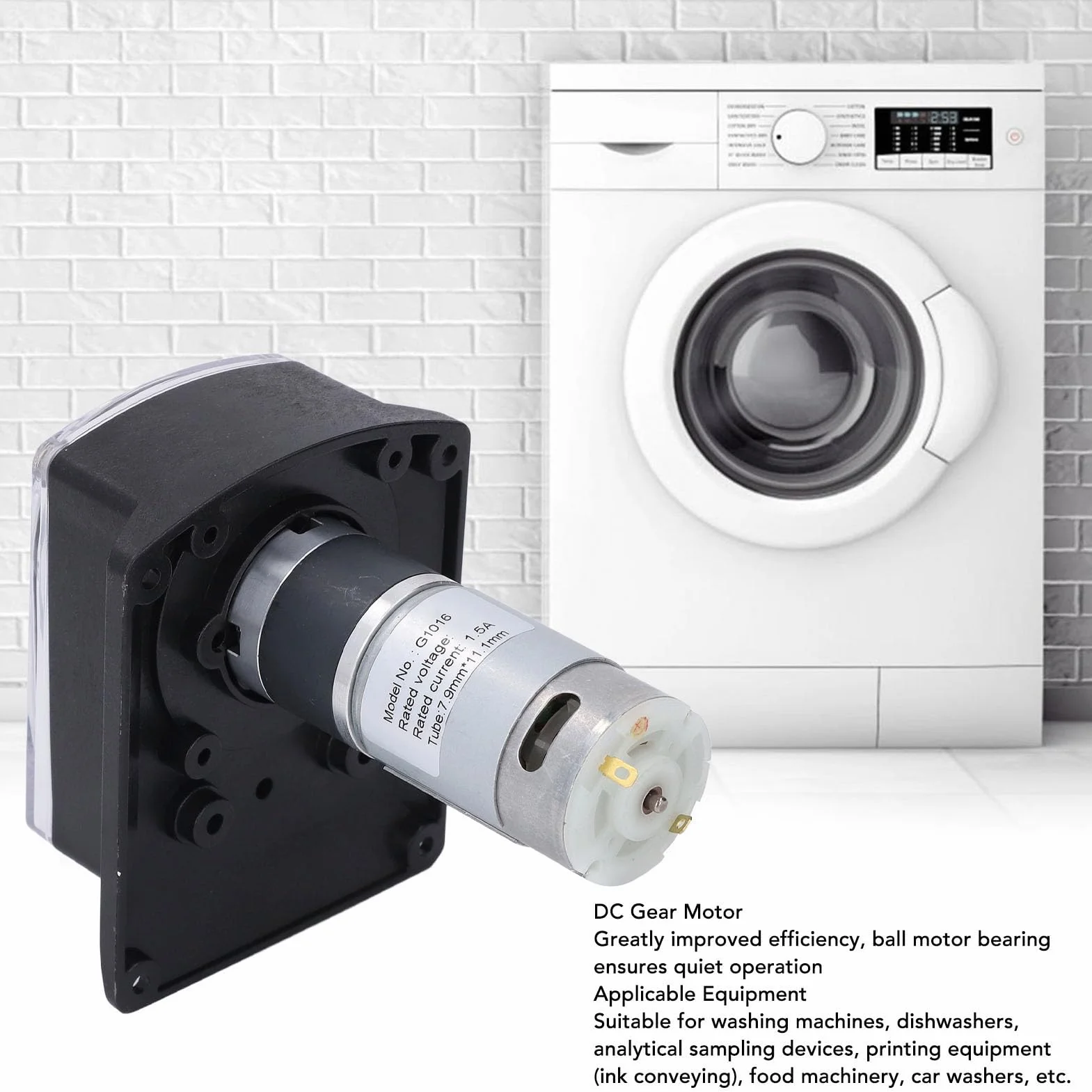 Generic Bomba Peristáltica, Doble Cabezal con Manguera de Silicona Grado Alimenticio, 1500ml/min, Motor DC24V para Lavadora Analítica de Laboratorio