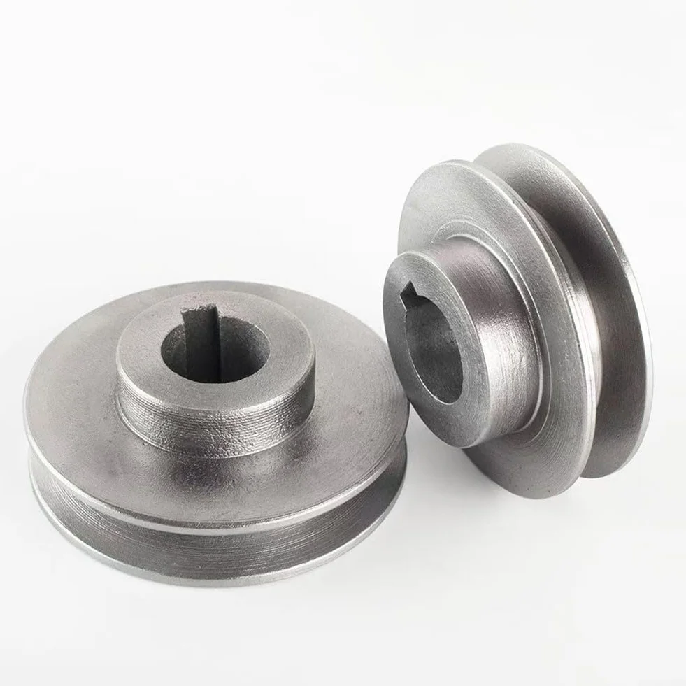 Polea de una sola ranura de hierro fundido V-Belt Rueda de transmisión para compresor de aire