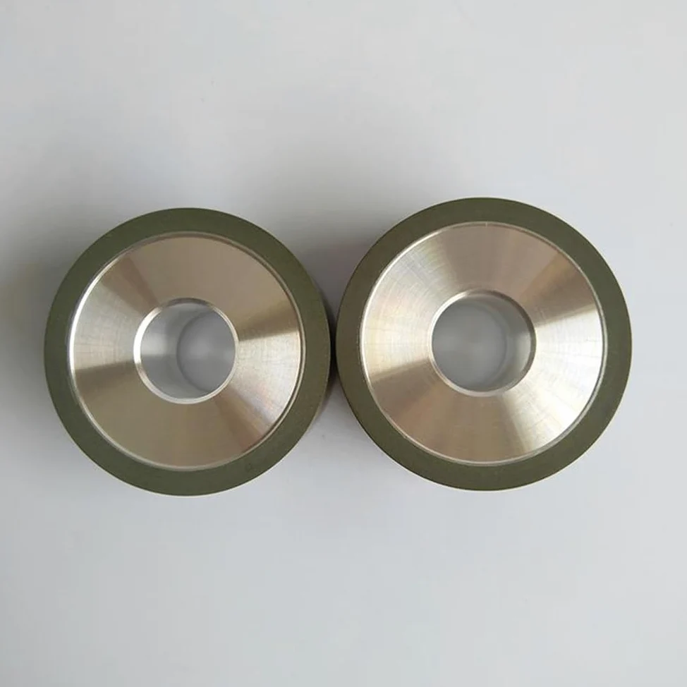Muela de amolar interna de resina CBN de grano 120 for acero inoxidable y aleaciones metálicas - Disco de amolar de alta precisión(18x15x6mm)