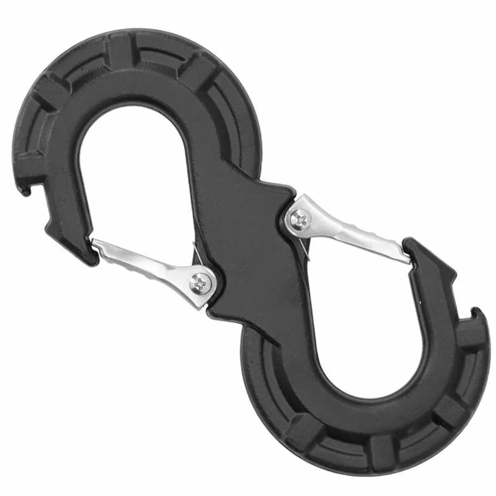 2 grillete negro en forma de S para rescate rápido, para coche, JK Offroad, remolque, recuperación, cabrestante de coche, grilletes