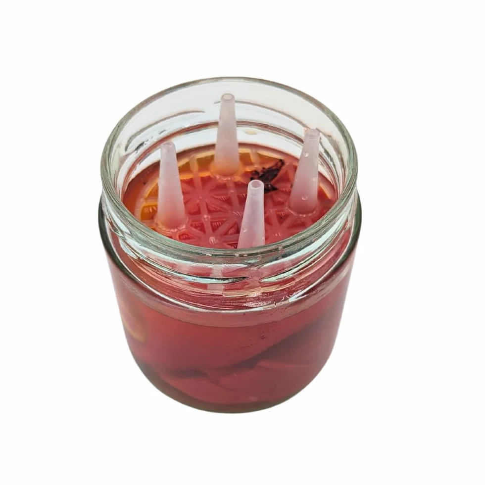 Juego de iniciación para fermentación 4 vasos 410 ml con tapa Blueseal, rejilla y apisonador de madera