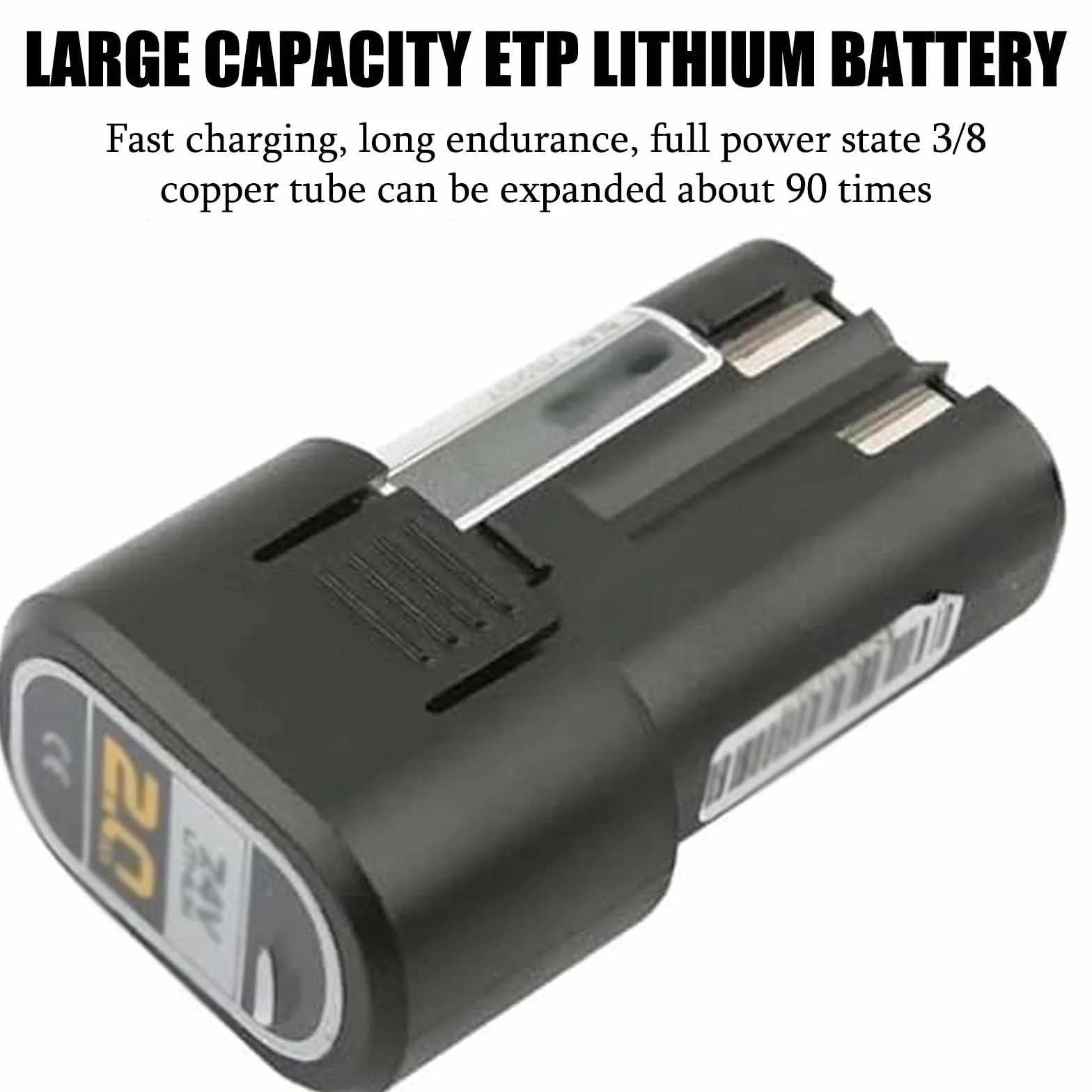 Abocardador EléCtrico InaláMbrico Con Luz Led, Compatible Con Sistemas MéTricos Y En Pulgadas, Con Carga RáPida Para Una ExpansióN Eficiente De TuberíAs De Cobre.,StandardVEF-1
