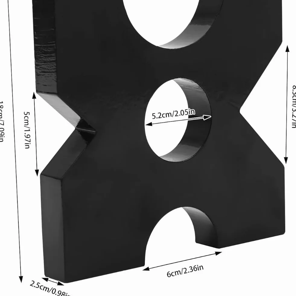 Gdfnmogo Juego de alfombrillas de prensa hidráulica en forma de flor de ciruelo – 18 x 18 x 2,5 cm y 12,7 x 12,7 x 2,5 cm, placas de soporte de metal para maquinaria de taller, negro, 2 piezas (180 mm