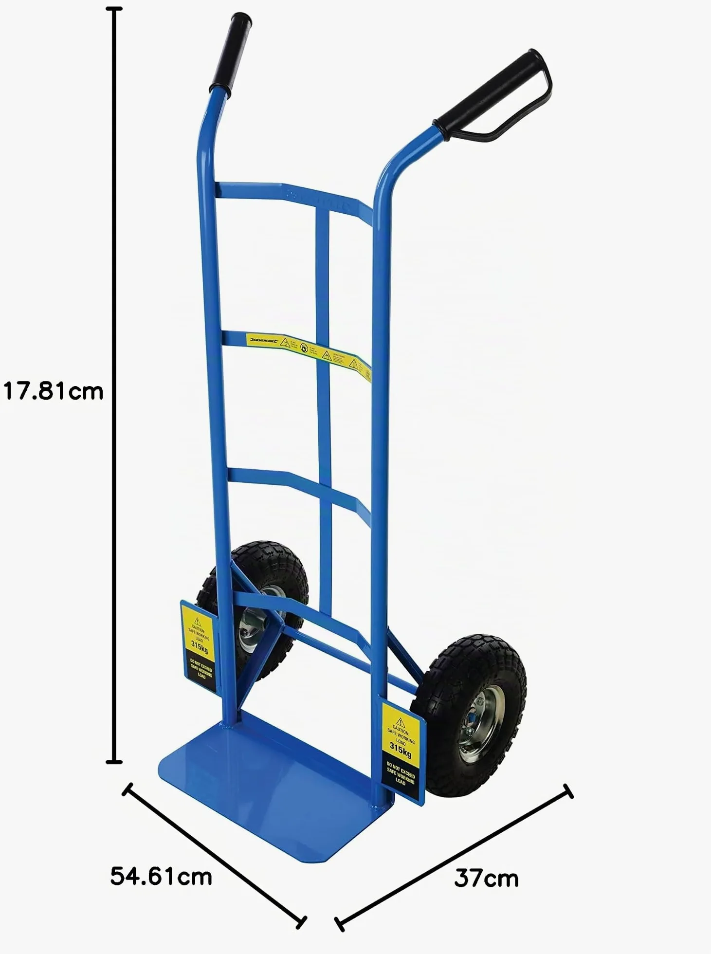 Silverline Tools 868581 Sacador de seguridad pesado, camión de saco, capacidad de carga de 315 kg