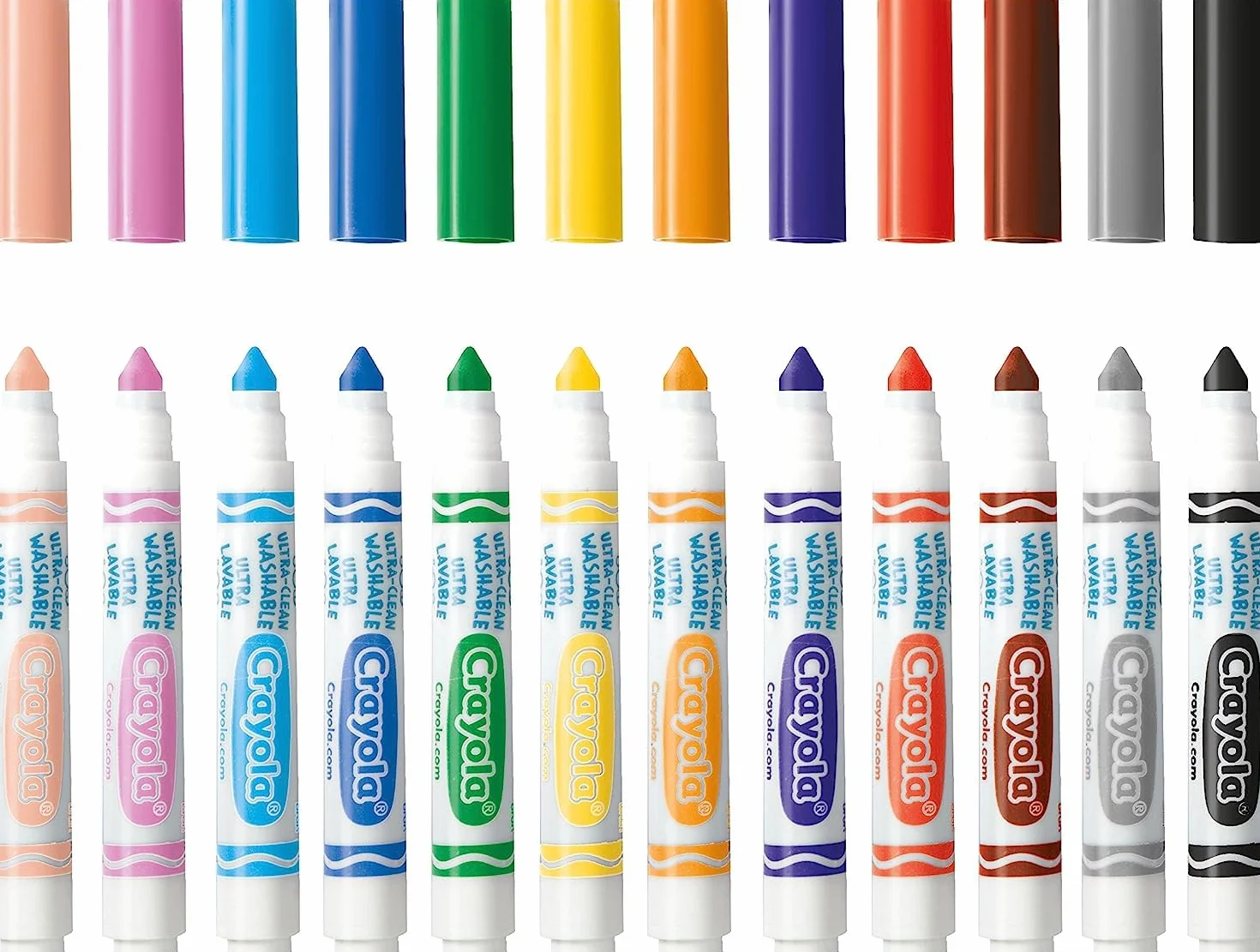 Crayola Rotuladores Ultra-Lavables Punta Maxi 12 Colores