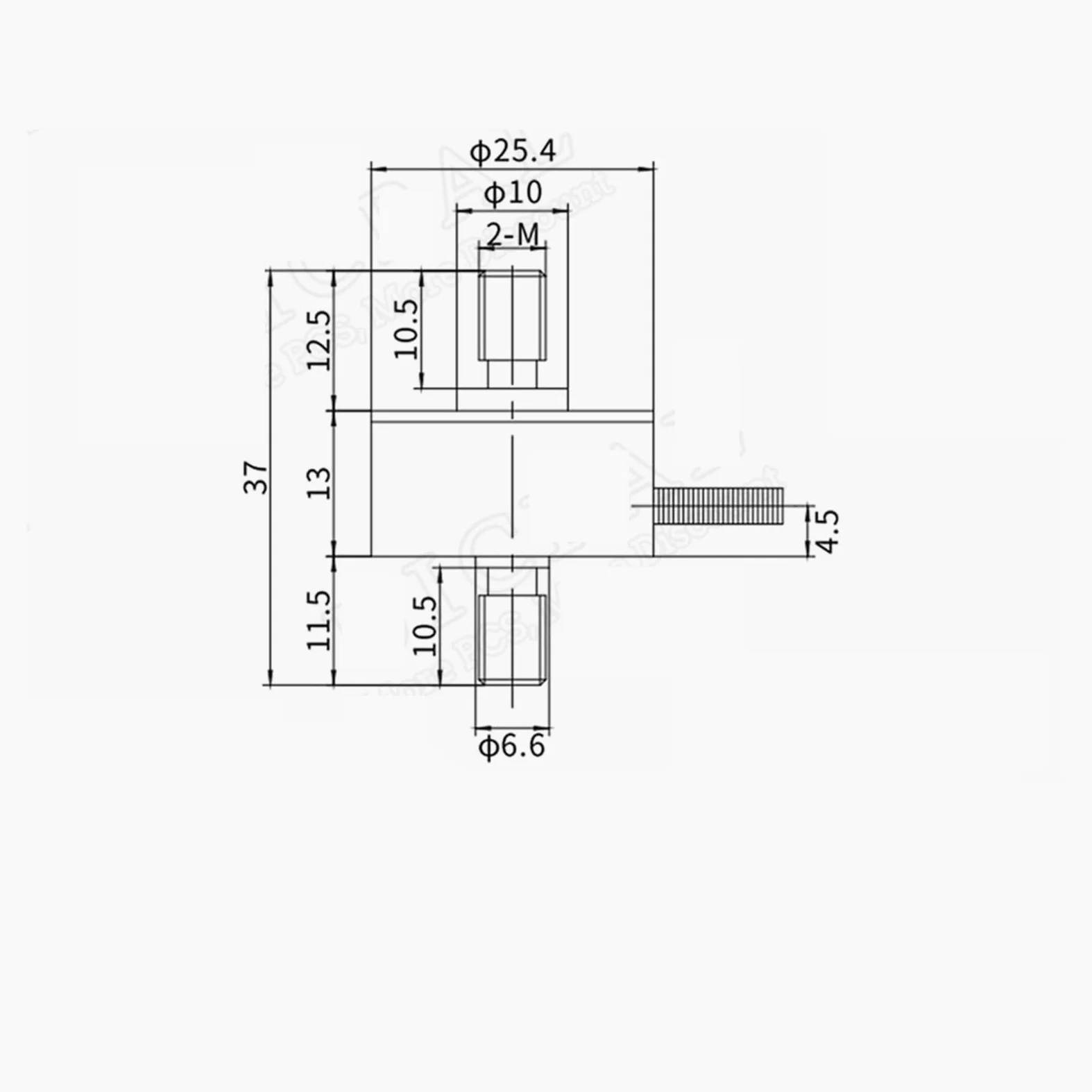 Célula de carga automatizada de 5 kg a 500 kg, transductor de fuerza de tracción de alta precisión, sensor de pesaje de presión en miniatura Uso múltiple(M8 0-300kg)