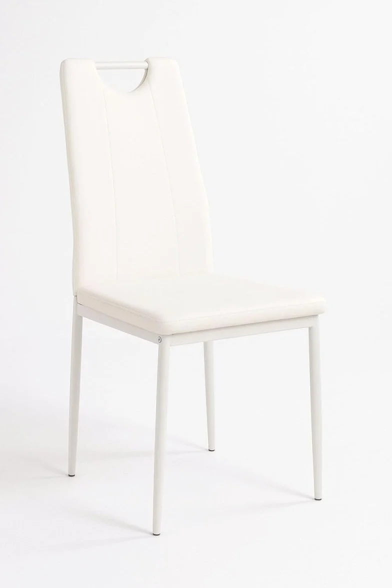 Regalos Miguel - Sillas Comedor - Pack 4 Sillas Risol Polipiel - Blanco