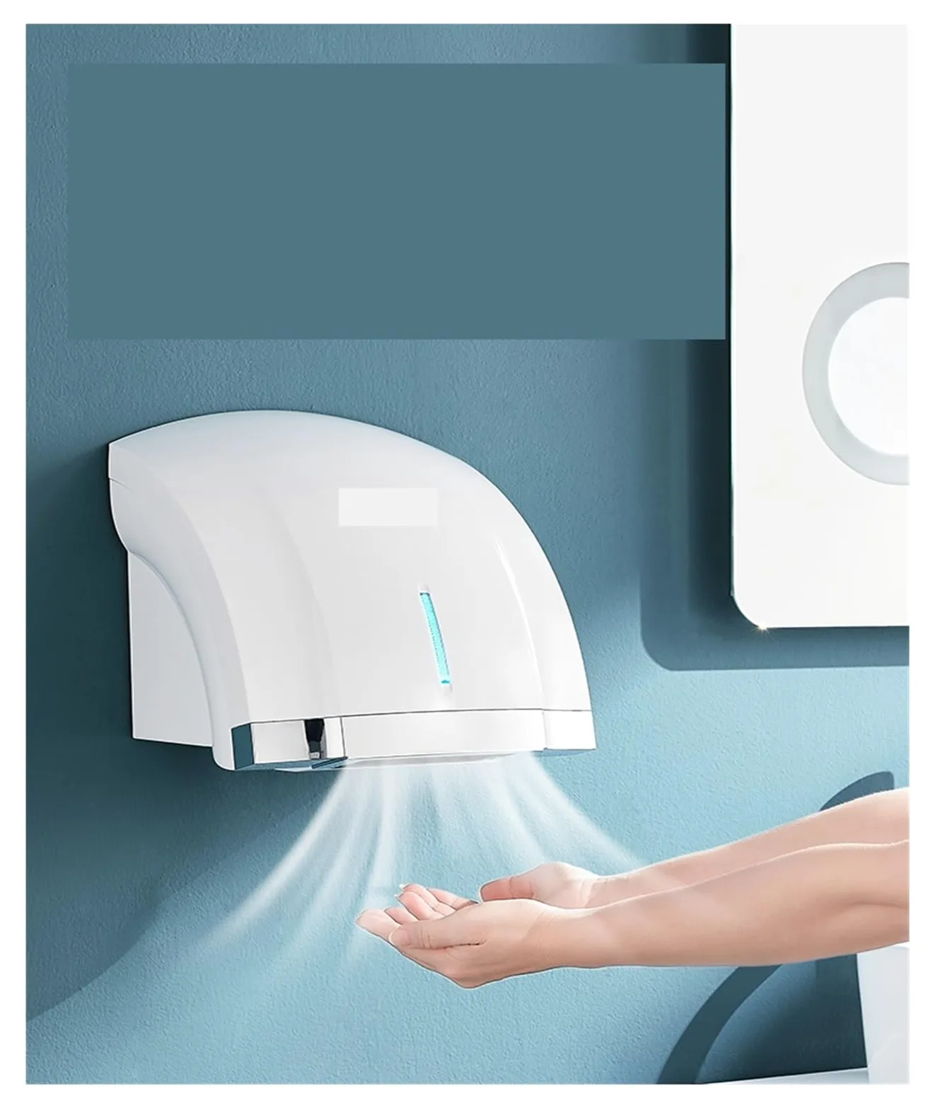 Secador de manos, Secado automático por inducción for teléfono móvil, secador de manos for baño, secador de manos comercial, secador de manos por aire(A)