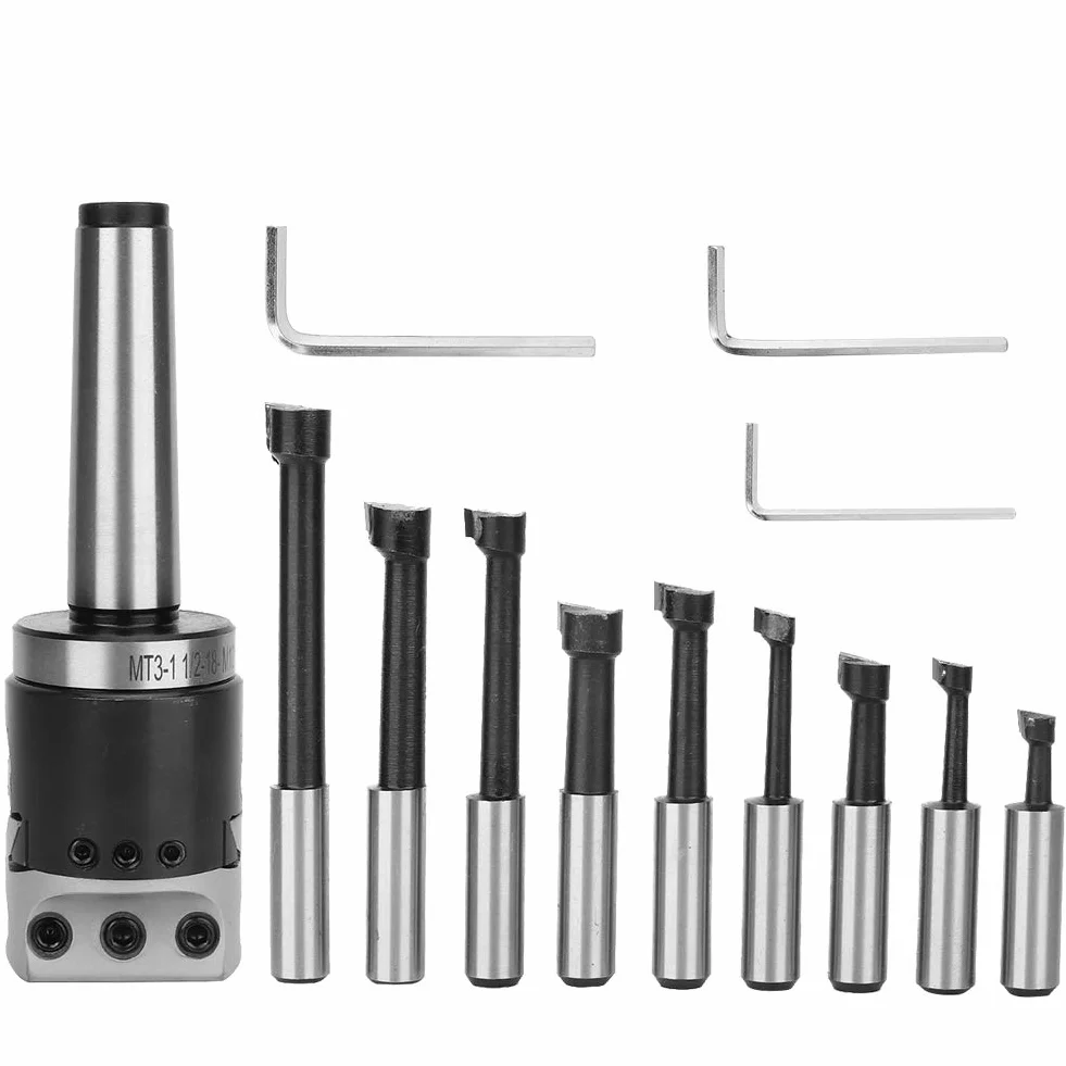Herramienta de mandrinar 1-1/2-18UNF M12 MT3 Acero al Carbono F1 Cabezal de mandrinado