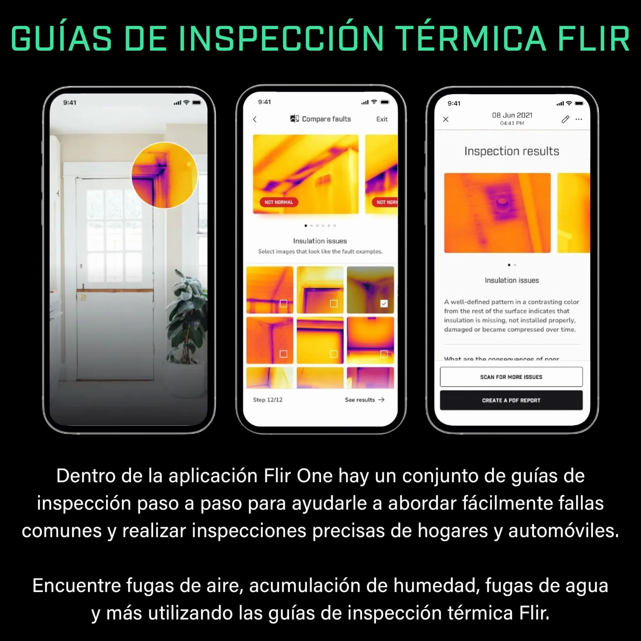 Flir One Cámara Termográfica para Smartphones iOS iPhone 15 Posteriores USB-C Súper Resolución 240x180 IR Nativo 80x60