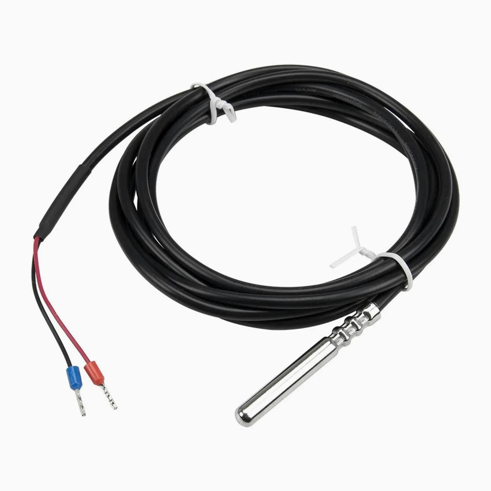 FTARP03 Cable de PVC 2m Sonda Impermeable Acero Inoxidable Sensor Temperatura RTD Resistencia 10K(3950 B 6x50mm Probe)