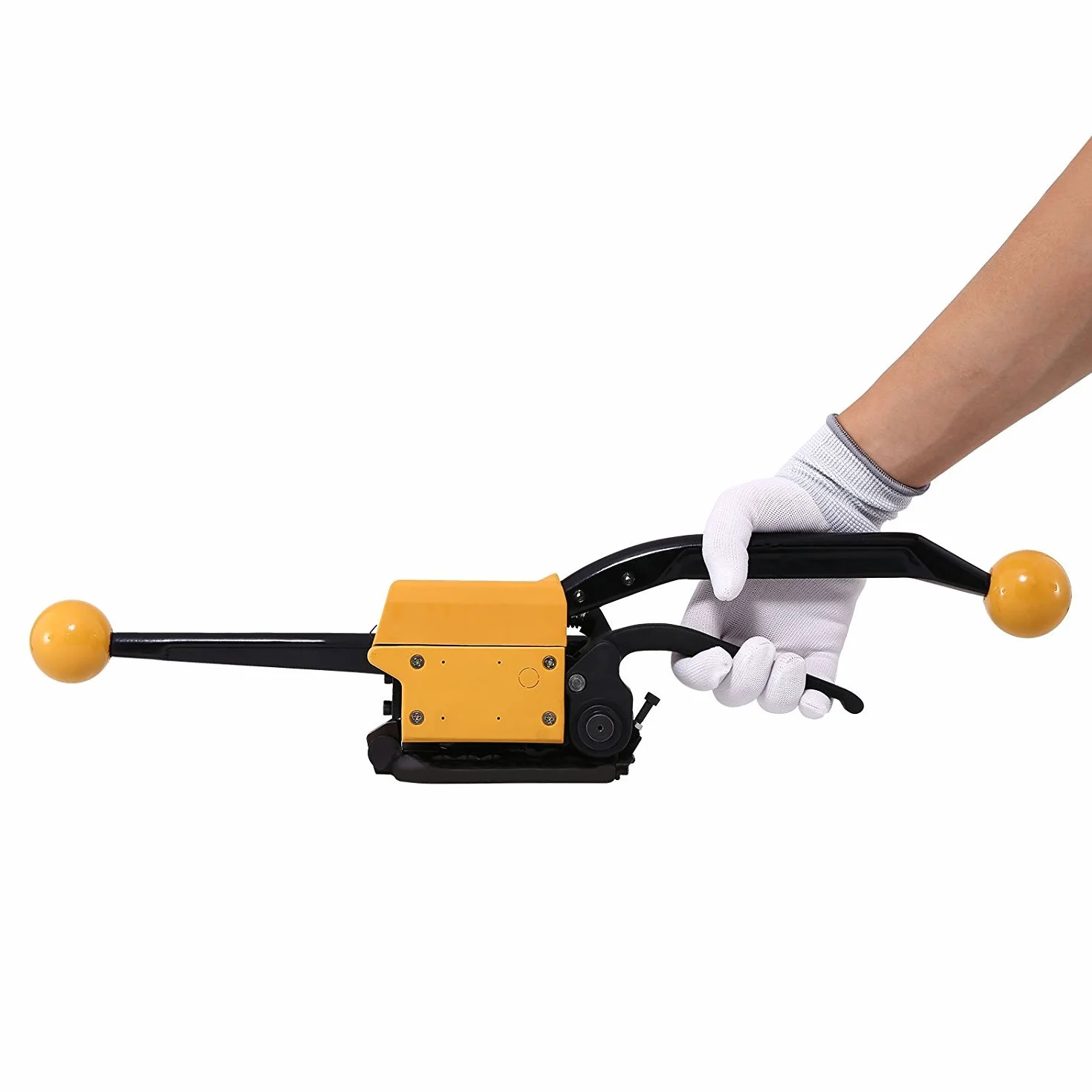 Herramienta de Fleje de Acero Flejadora Manual con 13-19MM Herramienta de Flejado con Tensión de 700-850N Herramienta de Fleje sin Sello (Herramienta de Fleje de Acero)
