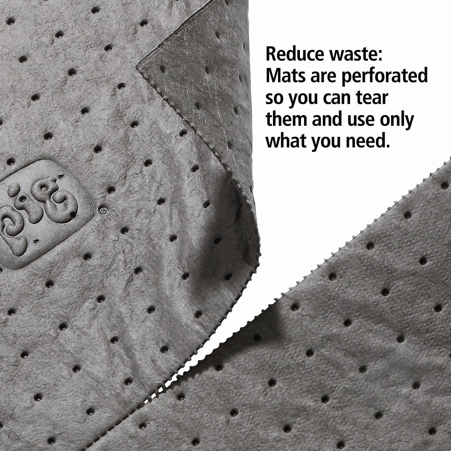 Nuevo Pig mat251 Universal Mat, 37,1 L absorbencia, 33 cm de largo x 25 cm de ancho, 100 Pad/dispensador, gris (Pack de 100)