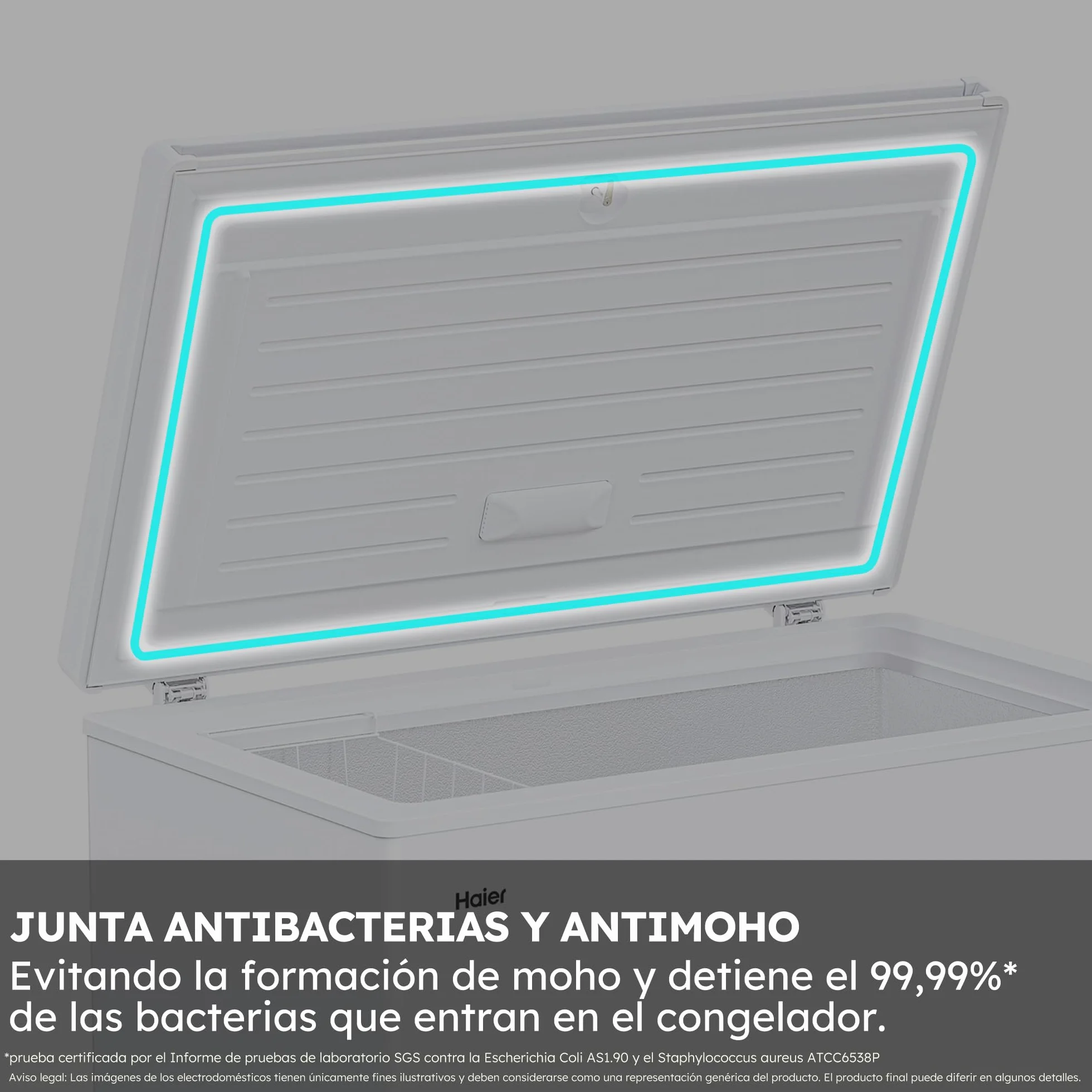 Haier HCE200D Congelador Horizontal 196L 91,5cm Fast Freeze Super Congelación Display Digital Blanco