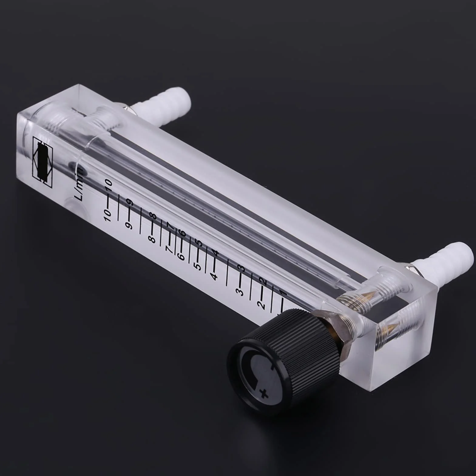 Joyzan Medidor de Flujo Gas LZQ-7 1-10 LPM Ajustable Caudalimetro Aire Acrílico Manguera 8mm Oxígeno Alta Precisión