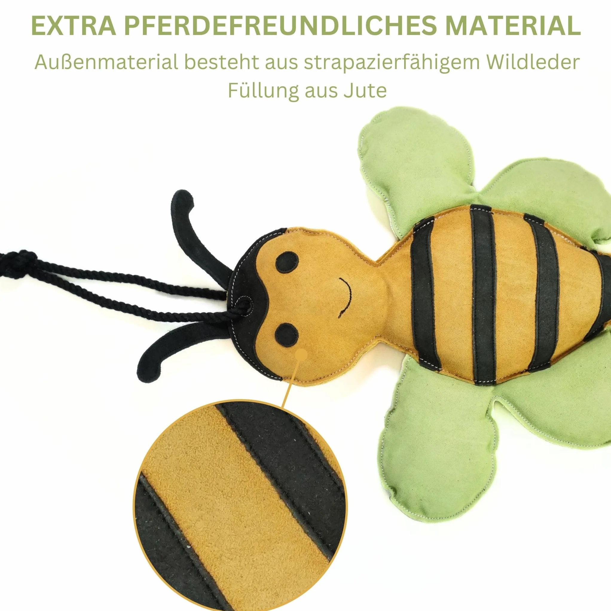 Juguetes para caballos resistentes de ante contra el aburrimiento para boxeo, paddock, pasto (abeja)