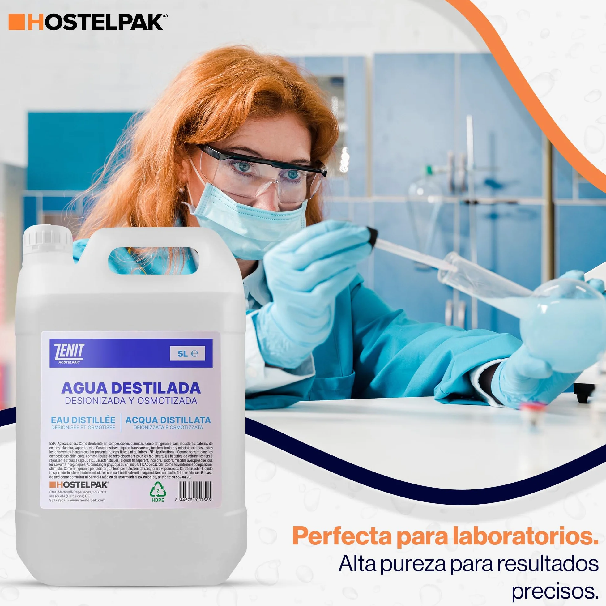 Agua Destilada 5 Litros x4 – Agua Desmineralizada para CPAP y Plancha