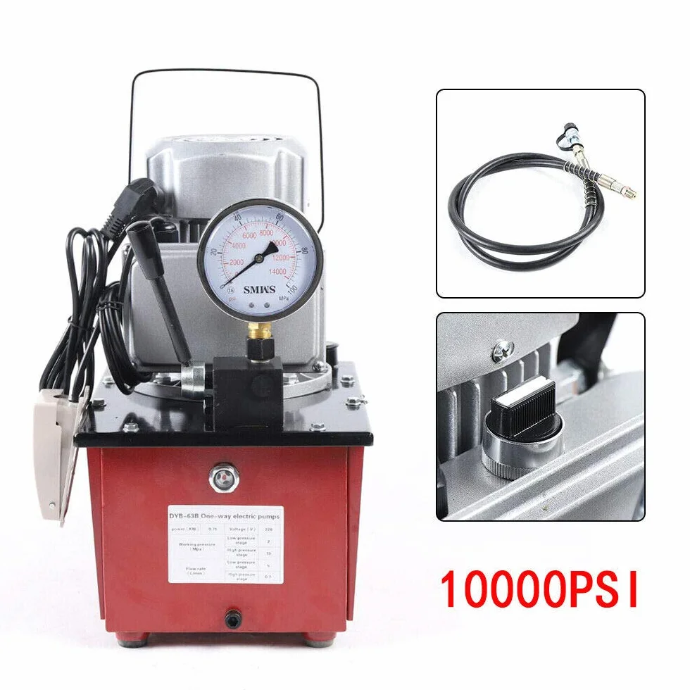 Bomba hidráulica electro 700Bar con la bomba hidráulica manual 750W eléctrica de la válvula