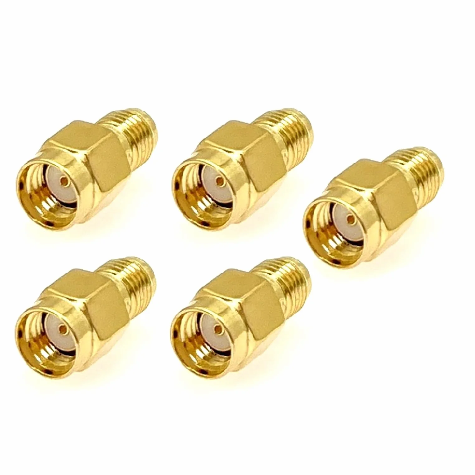 Adaptador Coaxial RP-SMA Macho a SMA Hembra para Antena, Amplificador, Cable RF