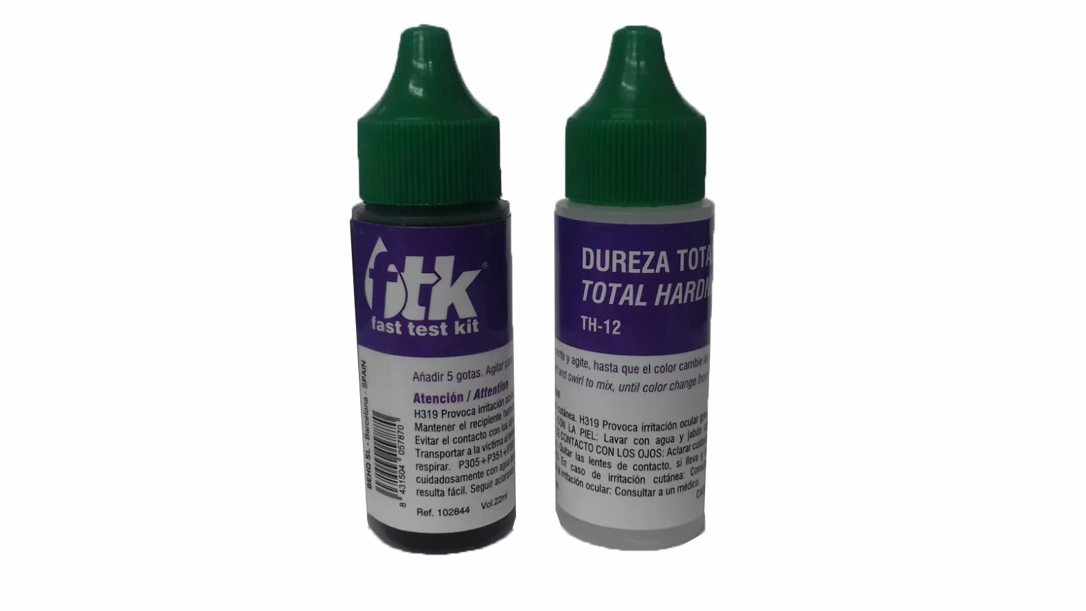 Test kit dureza total agua Estuche comparador