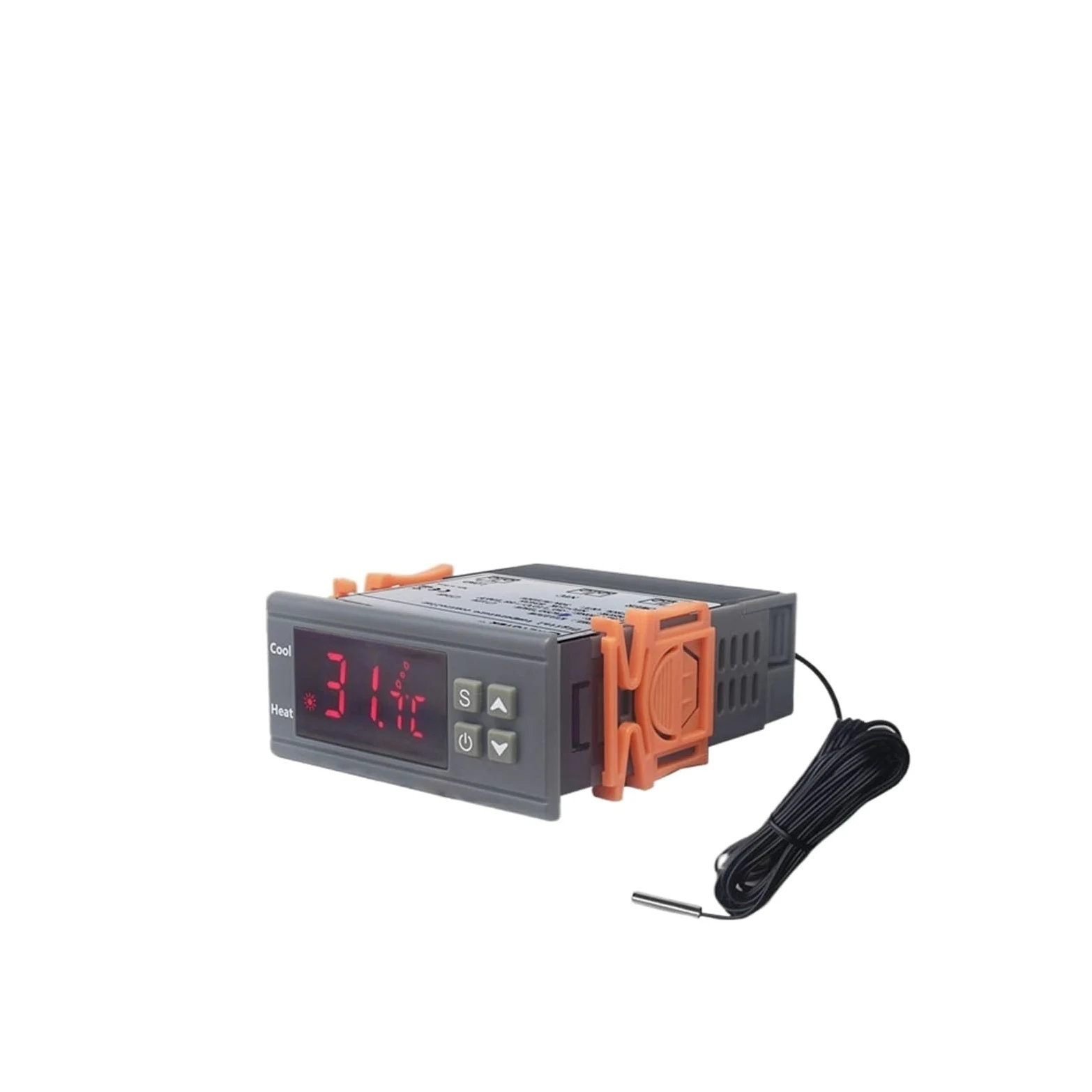 Termostato Digital de 30 A C/F, regulador Temperatura, termostato incubadora 110 V y 220, Pantalla LED, Sensor NTC retardo