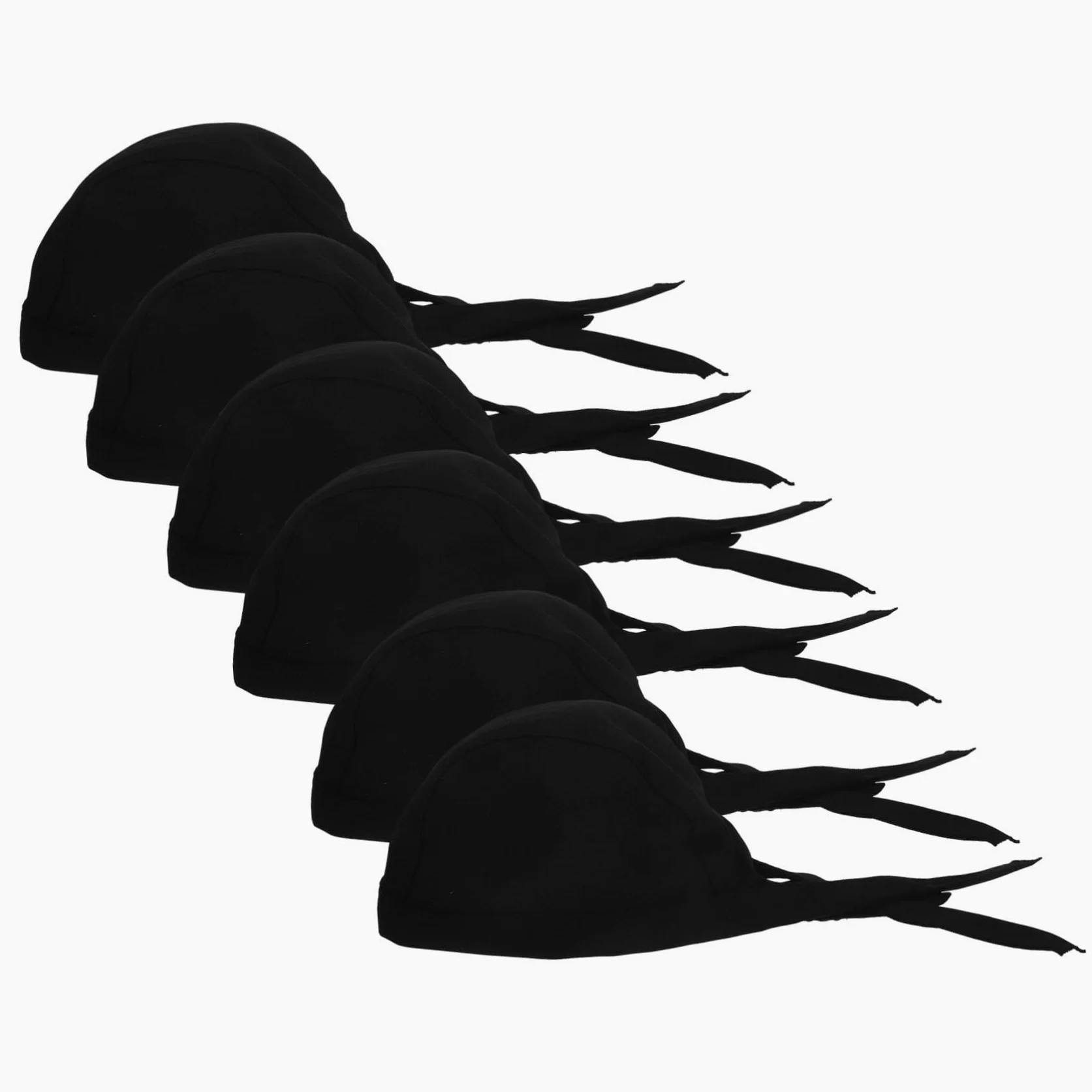 iplusmile 6 Gorros de Chef Unisex para Cocina y Restaurante, Sombreros de Cocina de Catering con Lazos, Algodón Transpirable, Resistentes al Aceite Desgaste, Estilo Clásico y Creativo