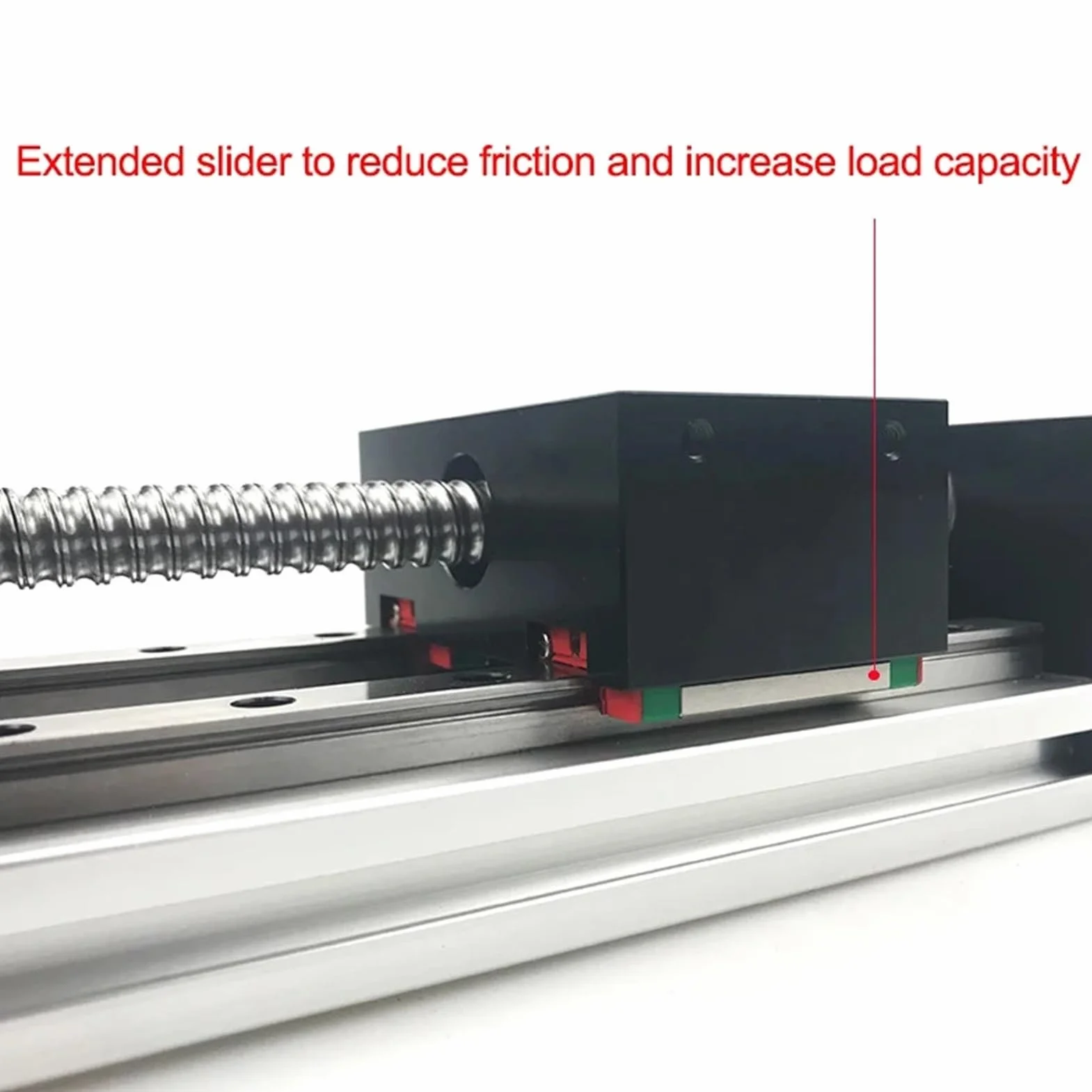 Mesa deslizante CNC MHTNC, recorrido de la plataforma del eje Z 100-800 mm, riel lineal 12, MGR12 SFU1204, kit actuador con tornillo bola(Option 1,Effective Stroke 150)