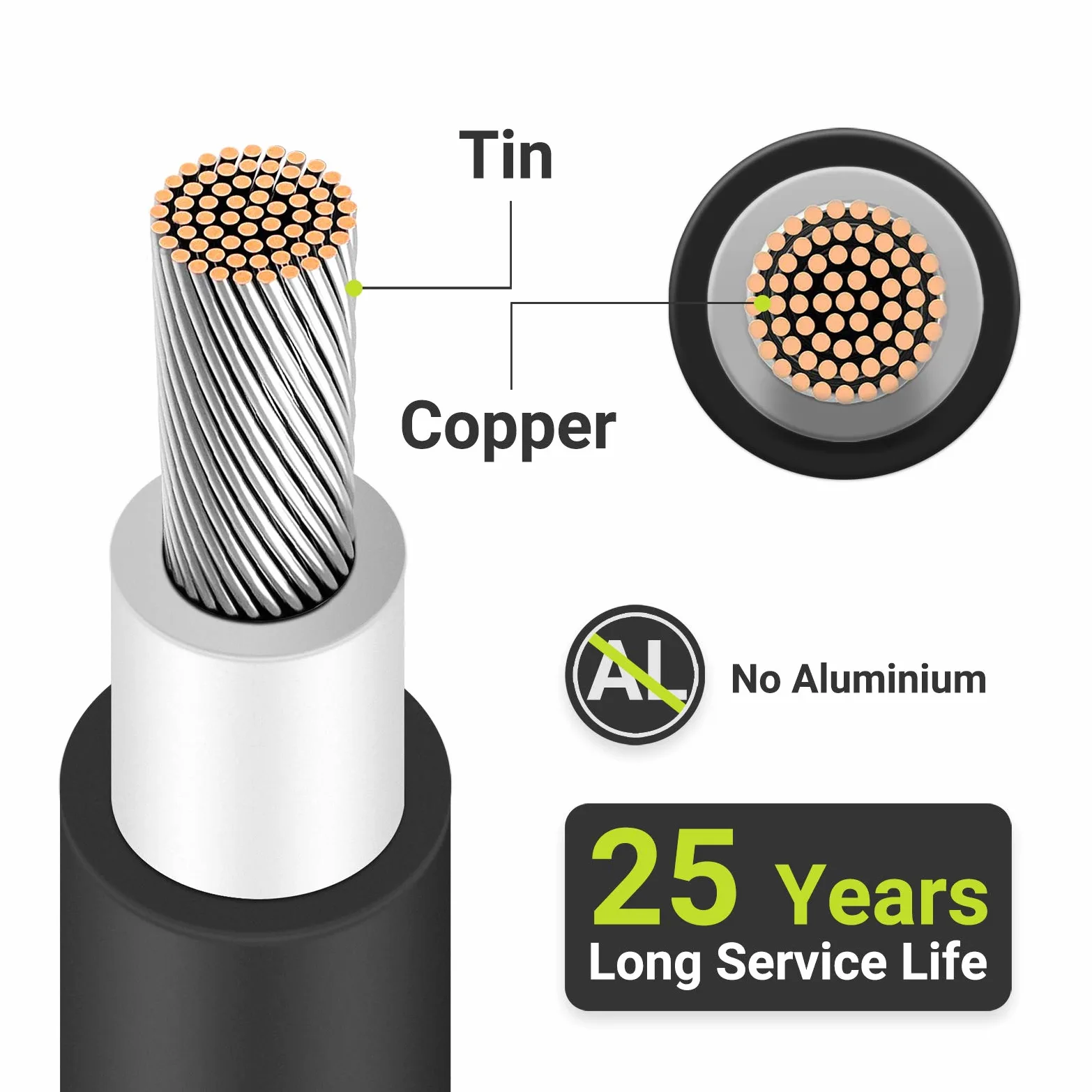 Newpowa Cable de extensión solar negro con conectores de panel solar macho/hembra compatible con MC4, resistente a la intemperie para uso al aire libre