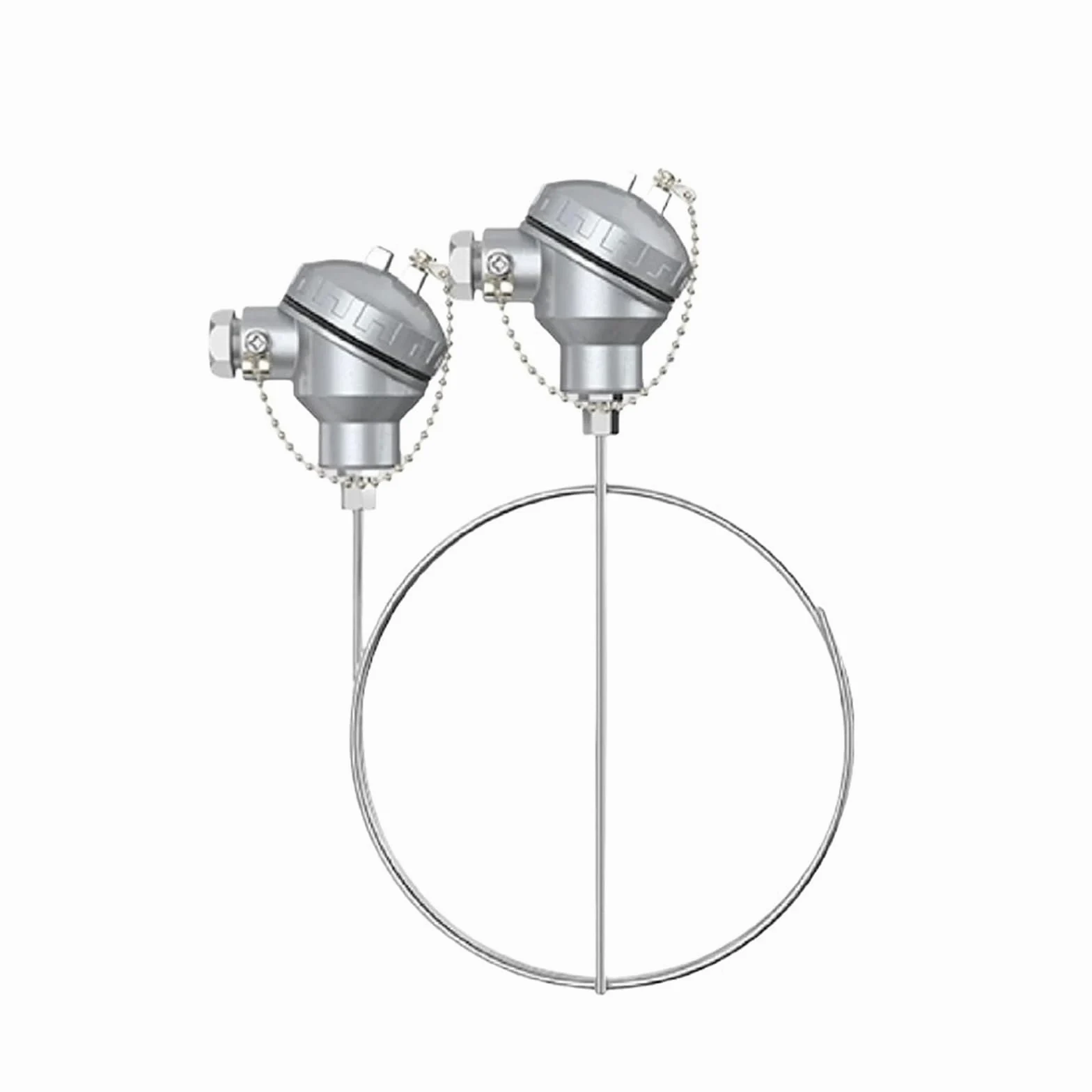 Sensor de temperatura PT100 de termopar tipo K WRNK-131, sonda blindada de acero inoxidable(PT100-8-500mm)