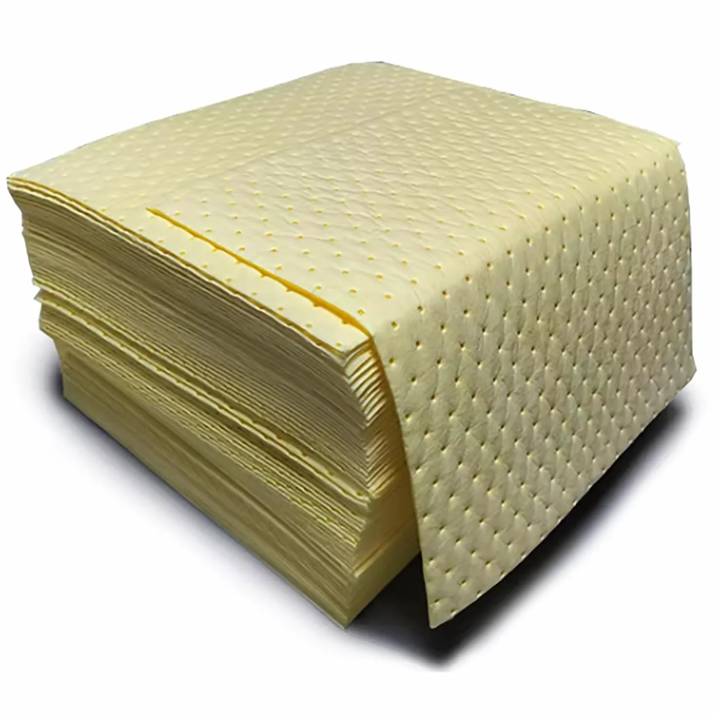 Almohadillas absorbentes de aceite Estera absorbente de derrames de productos químicos de polipropileno Puede absorber aceite, agua/ácido, álcali y otros fluidos para uso industria(Size:50 pieces/2mm)