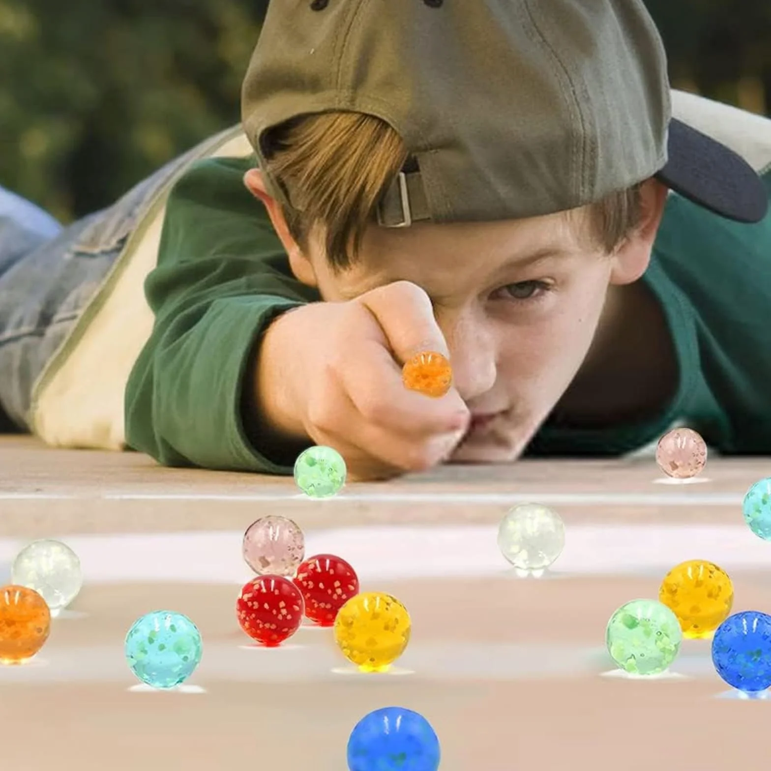 Canicas de Cristal Brillan en la Oscuridad 50 Piezas para Niños