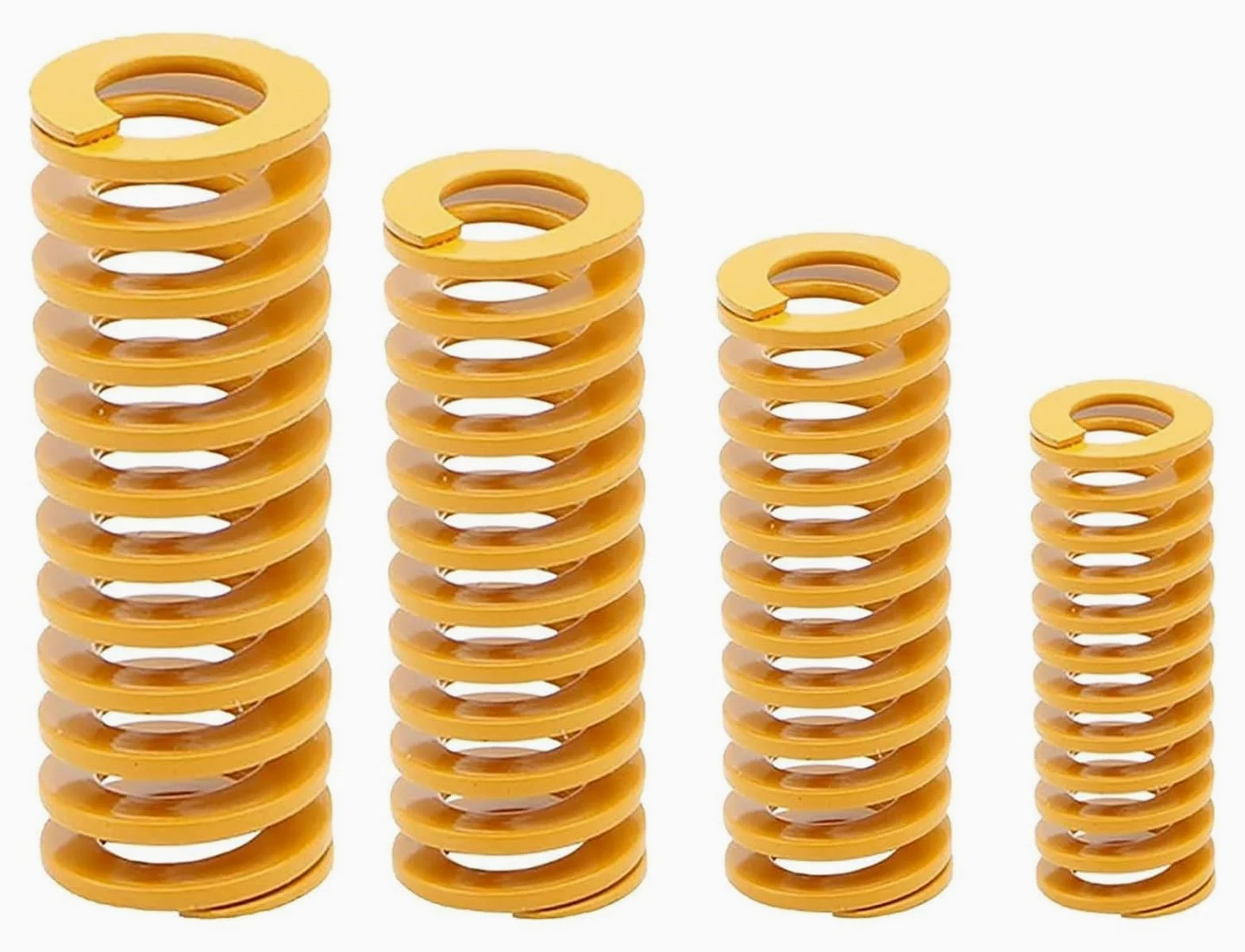 Muere las piezas del molde de compresión de carga ligera amarilla del resorte | 8 mm OD 20-100 mm de longitud, 2 piezas for cama térmica de impresora 3D y moldes industriales(45mm)