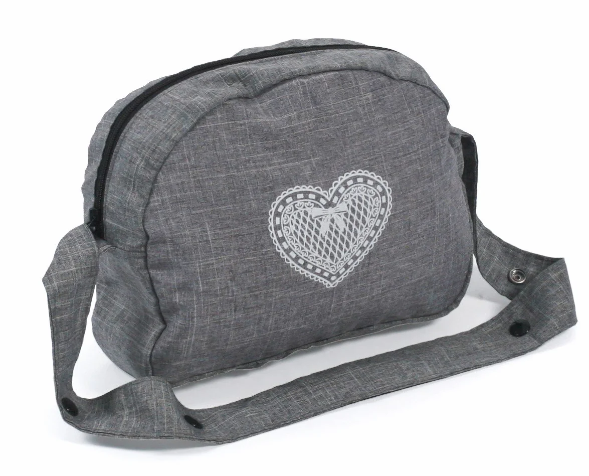 Bayer Chic 2000 Bolso cambiador para muñecas, bolsa para pañales, accesorios, gris