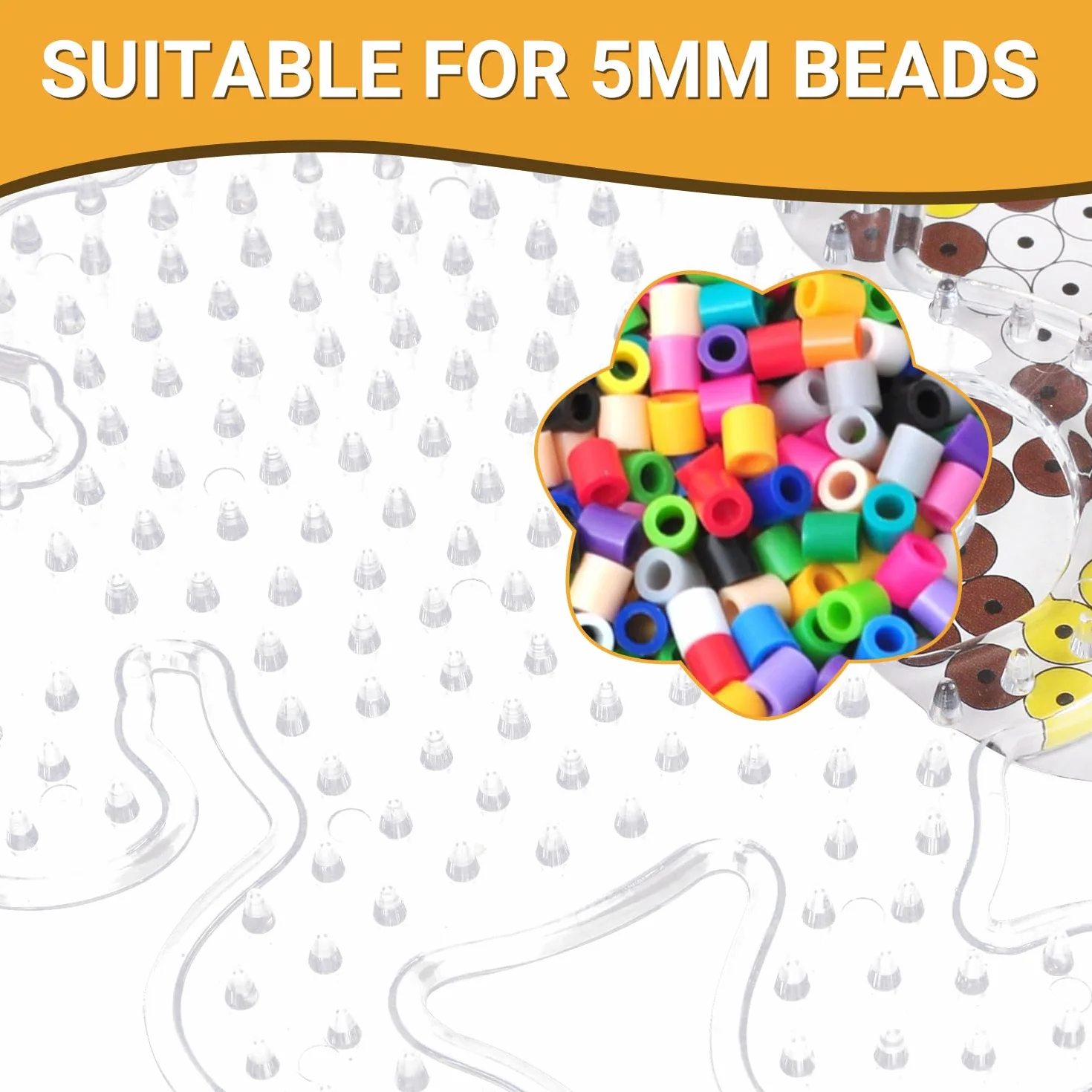 Beads Plantilla 15 Piezas Animal Perlas para Planchar Placas de Cuentas Tablas Juego Creativo Set