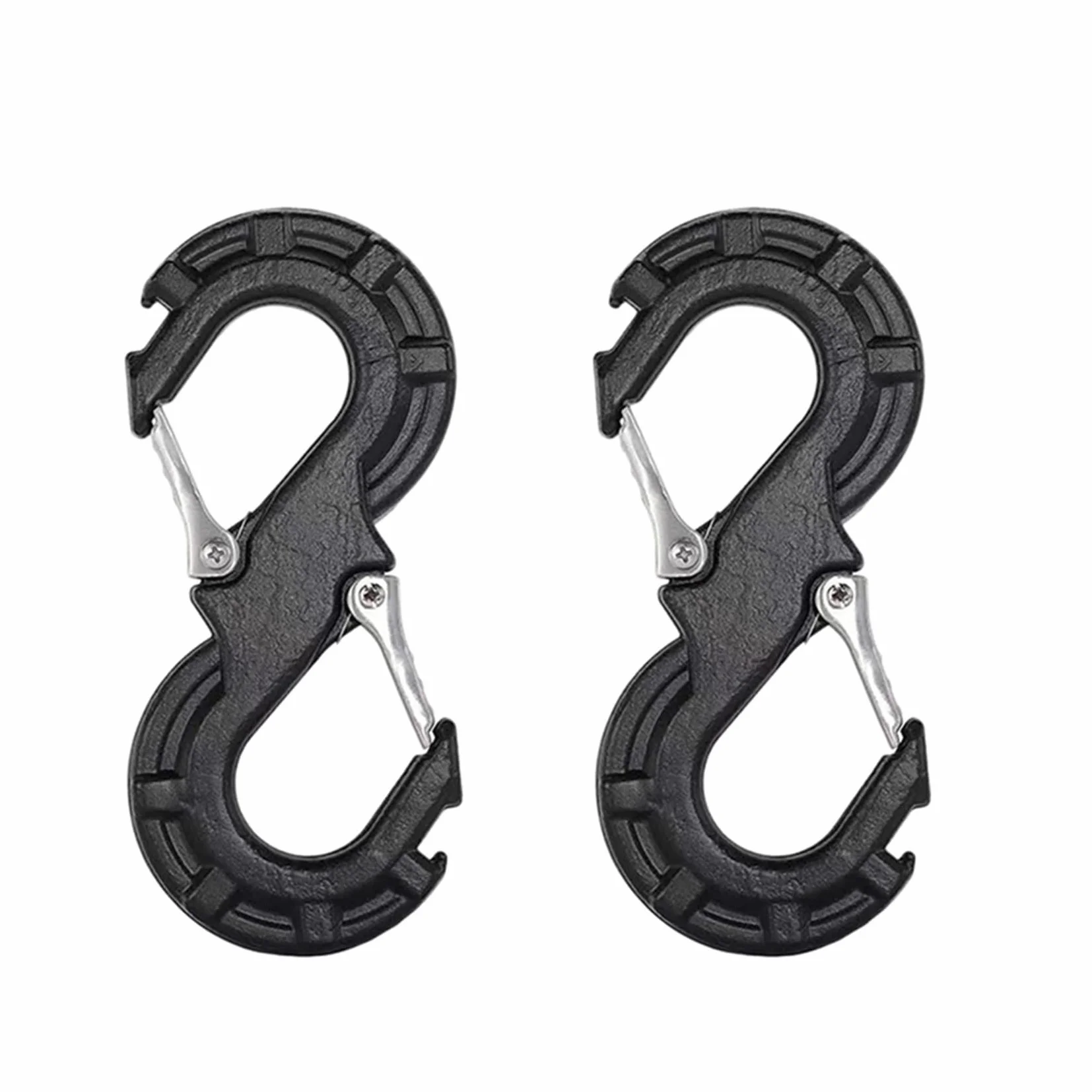 2 grillete negro en forma de S para rescate rápido, para coche, JK Offroad, remolque, recuperación, cabrestante de coche, grilletes