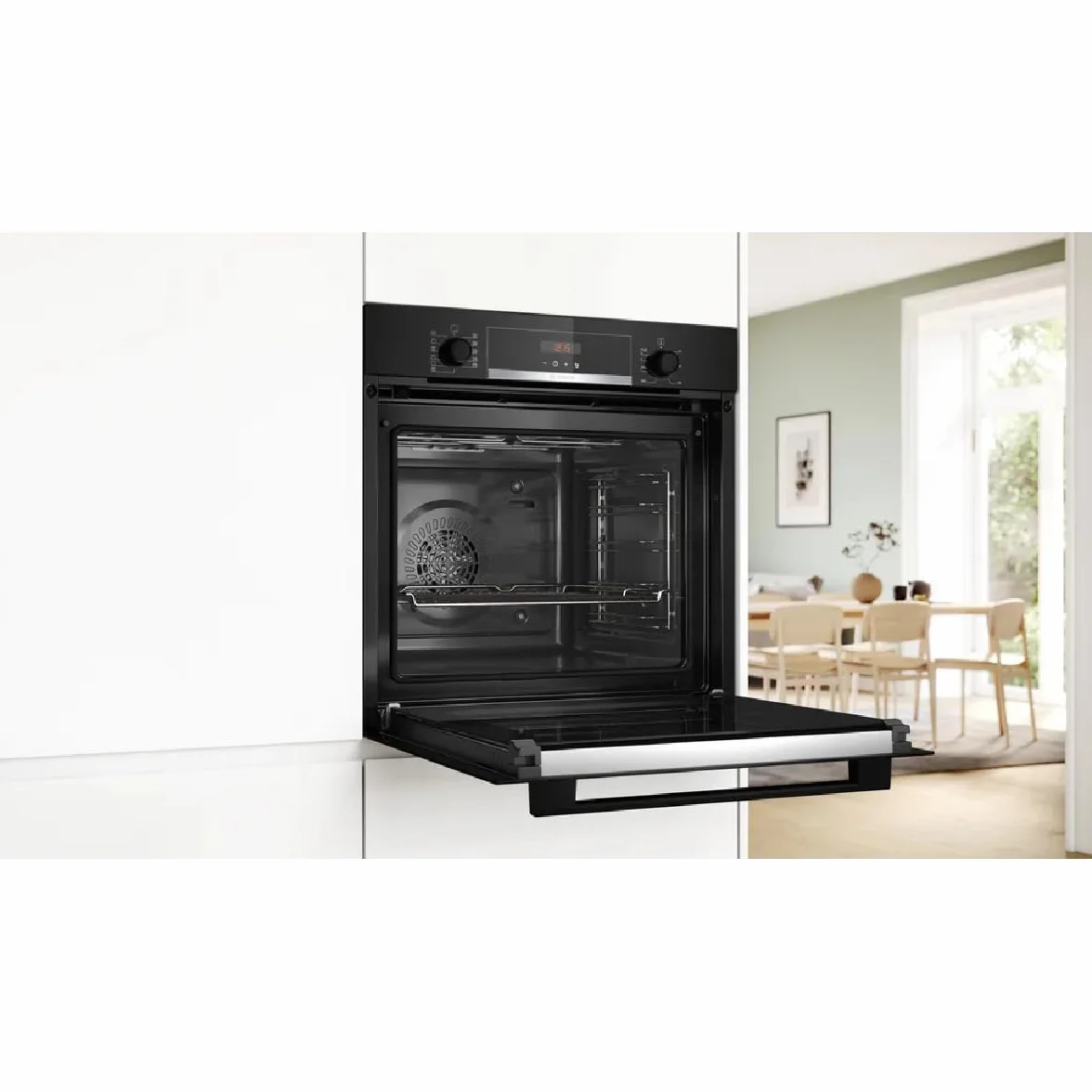 Bosch Horno Empotrable 3600W 71L Negro HBA574BB3