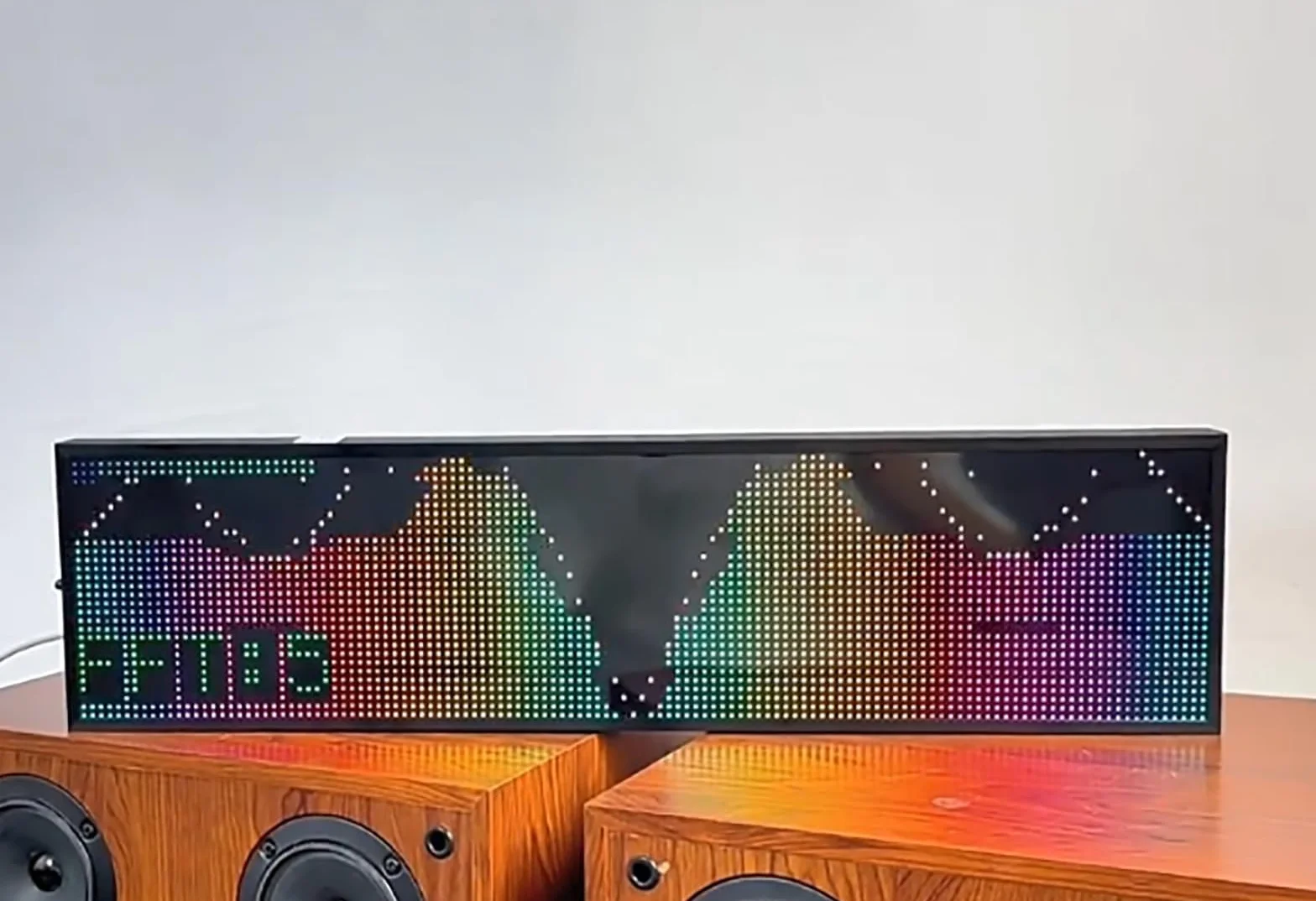 Analizador de espectro de audio, placa analizadora de pantalla de barra de nivel de audio RGB, control de voz + control de línea, 4 rangos de frecuencia/36 estilos de visualización, para automóvil, es