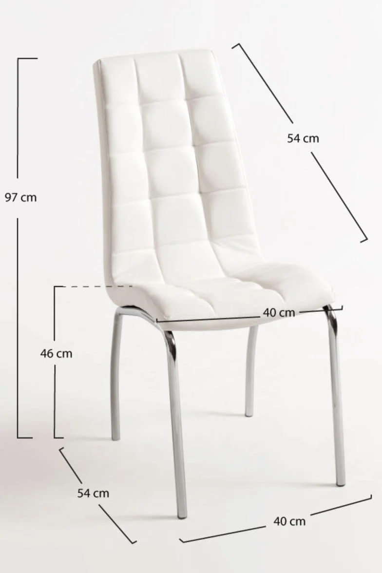 Regalos Miguel - Packs Sillas Comedor - Pack 4 Sillas Liam - Blanco