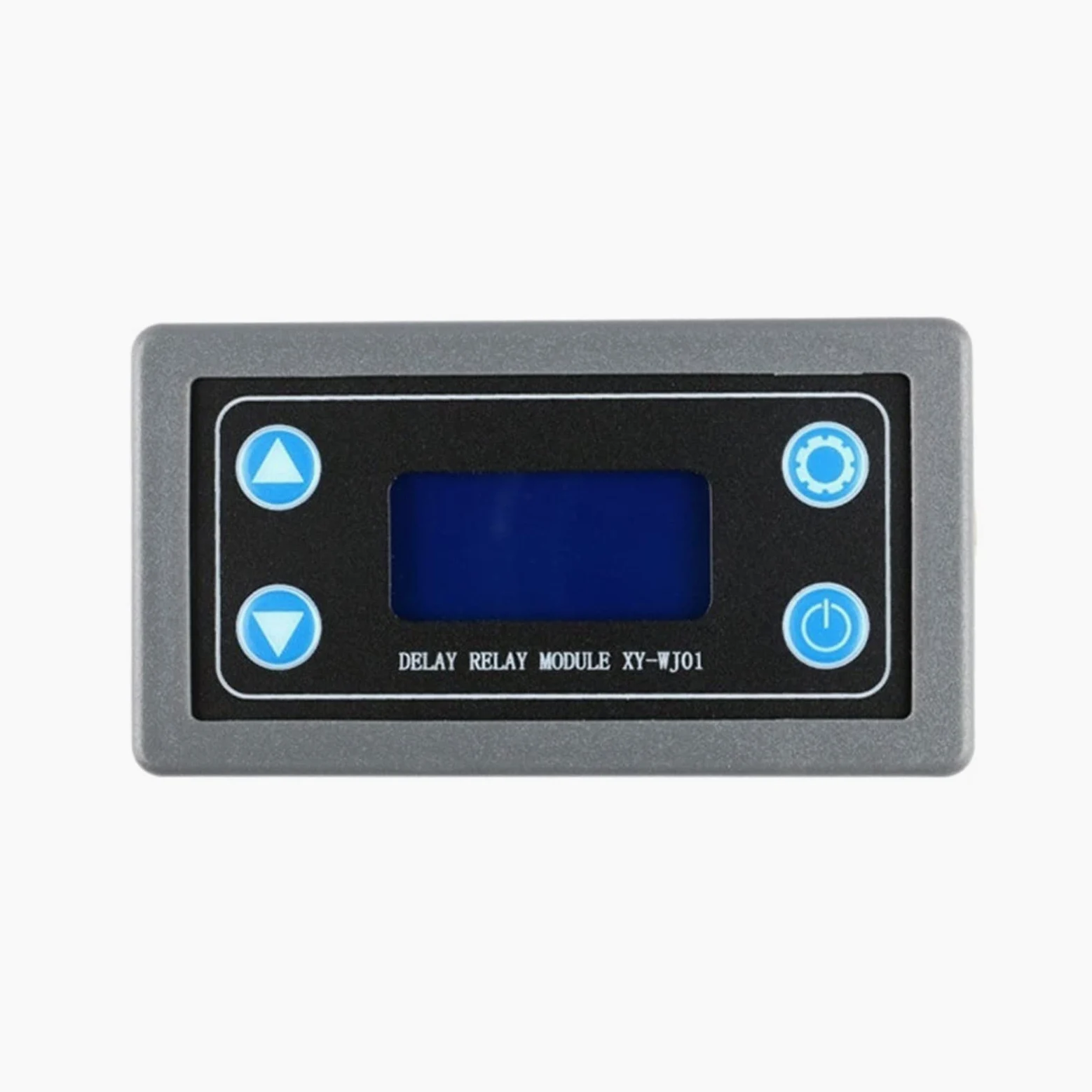 Módulo de relé de retardo de Tiempo Digital LED DC12V, Interruptor de Control de relé Temporizador programable, Ciclo de Disparo de sincronización con Funda for Interior