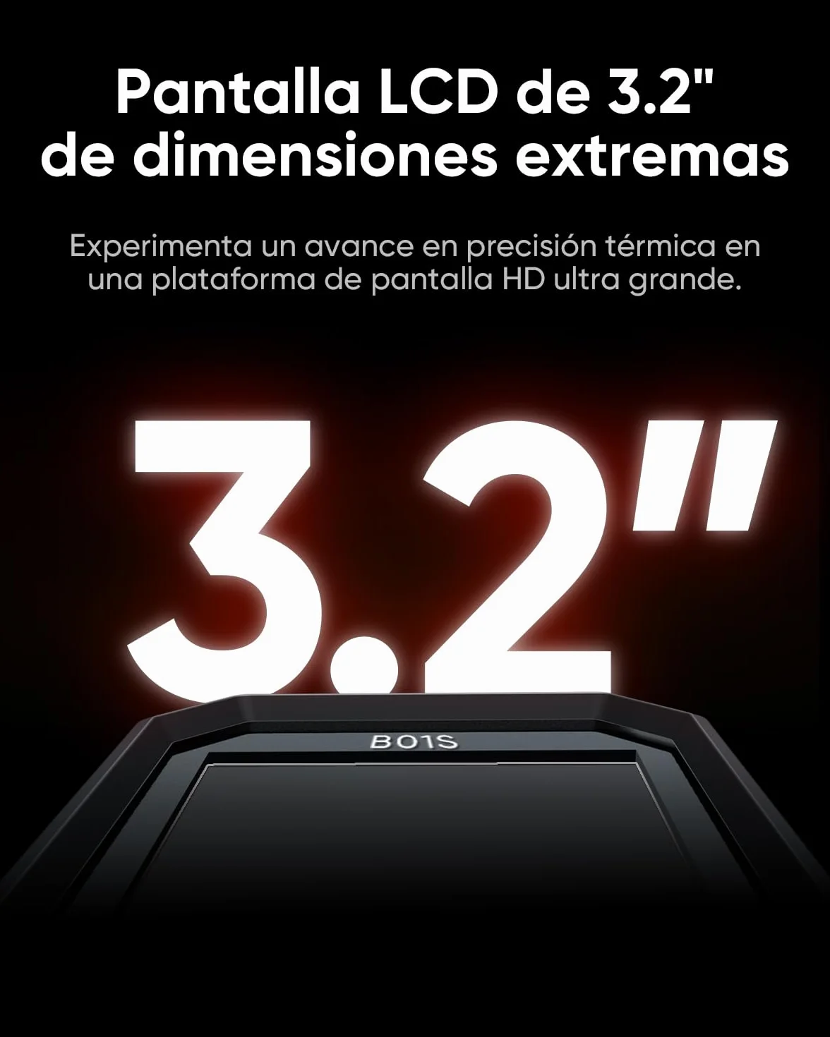 Cámara termográfica WiFi HIKMICRO B01S, con una resolución IR de 256x192, 25 Hz, cámara térmica, pantalla LCD de 3,2" con resolución 640x480, cámara termográfica infrarroja portátil de 49152 píxeles