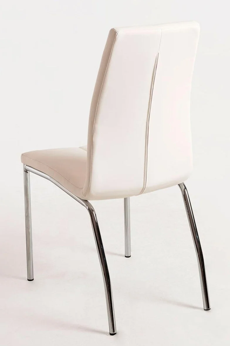 Regalos Miguel - Packs Sillas Comedor - Pack 4 Sillas Humi Polipiel - Blanco