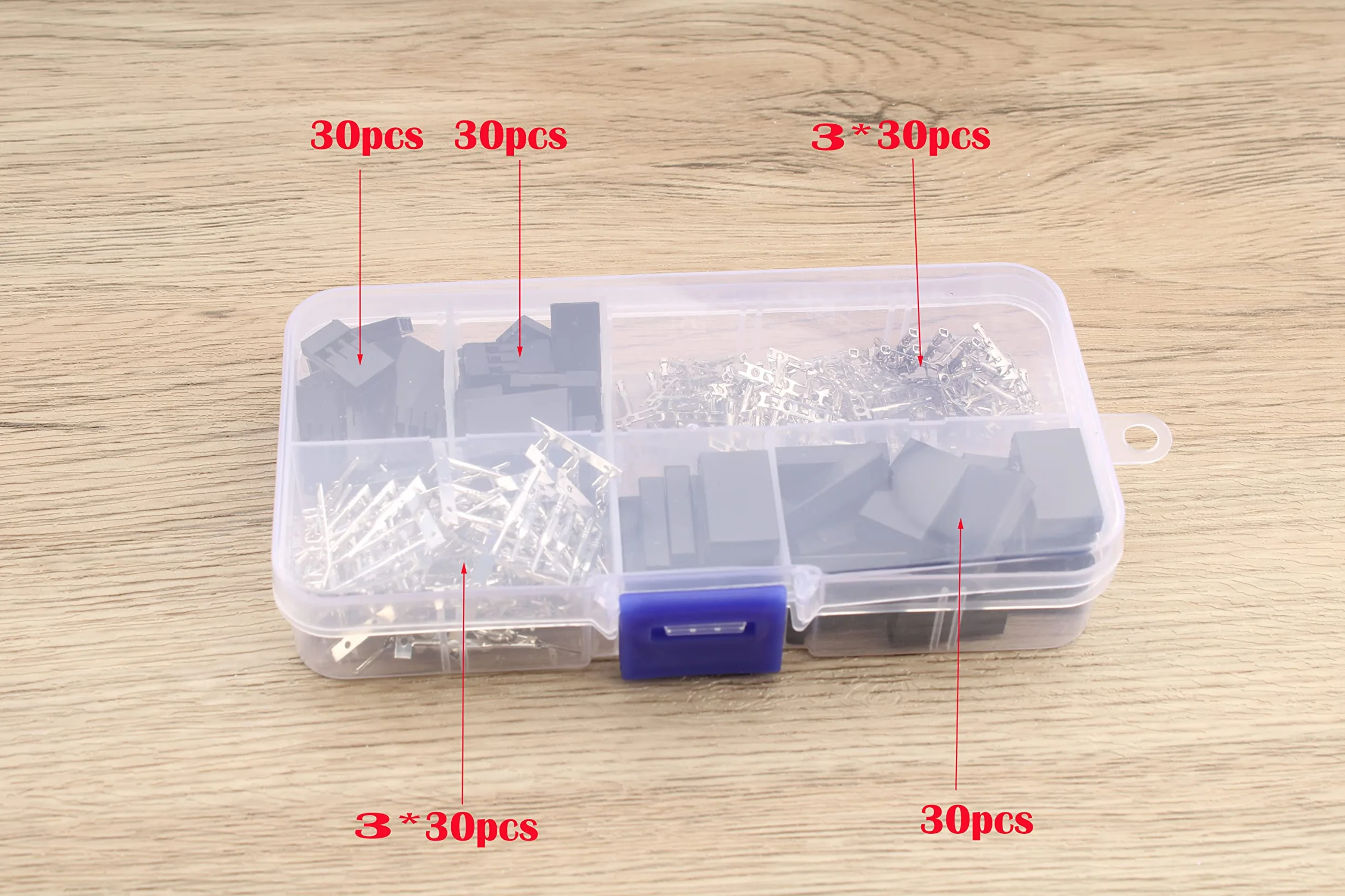 RUNCCI-YUN 180Pcs Dupont Connector Kit 2.54mm JR Futaba RC Servo Extension