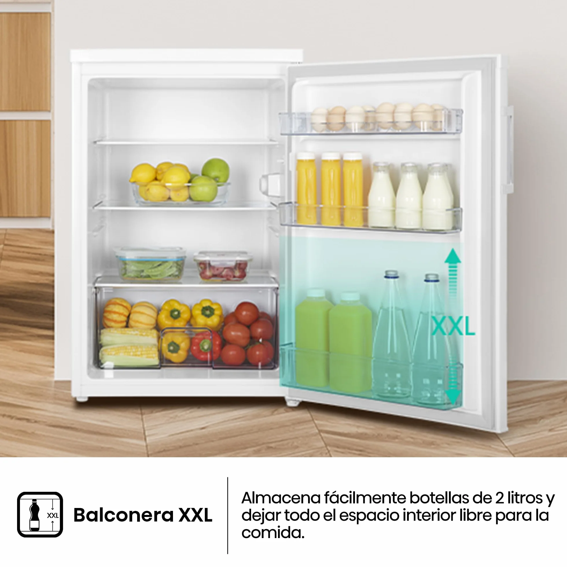 Hisense Frigorífico 1 Puerta Libre Instalación 133L Clase E 84.5x56cm Blanco