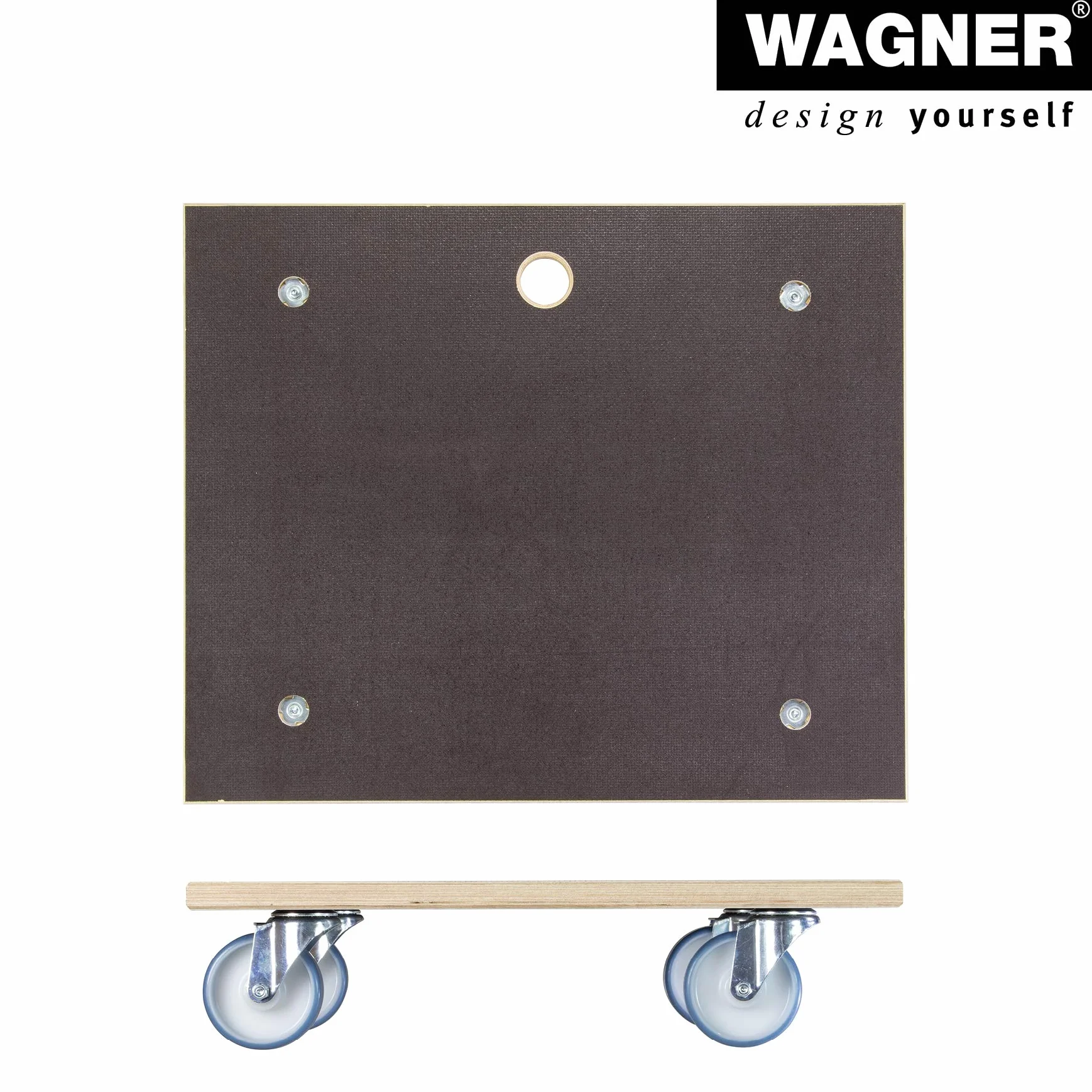Wagner Plataforma de Carga MM 1145-59 x 49 cm - para Electrodomésticos y Muebles, 500 kg de Capacidad de Carga, Agujero de Agarre, Antideslizante, Certificado FSC® - 20114501