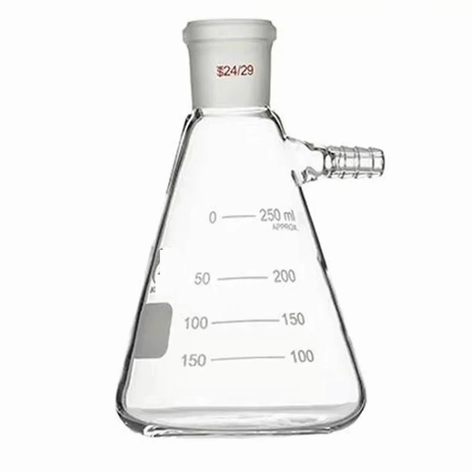 matraz de fondo redondo， Matraz de filtración de vidrio con boquilla superior, 50-2000 ml(1000ml caliber24)
